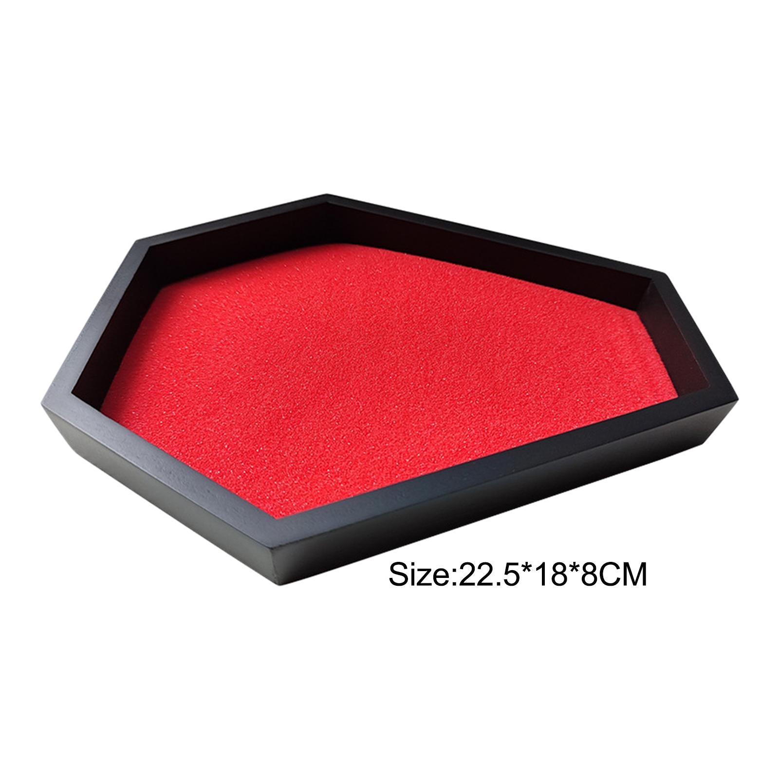 Tray Garden with Sand Spooky Goth Halloween Decor for Tables Desk Home Red