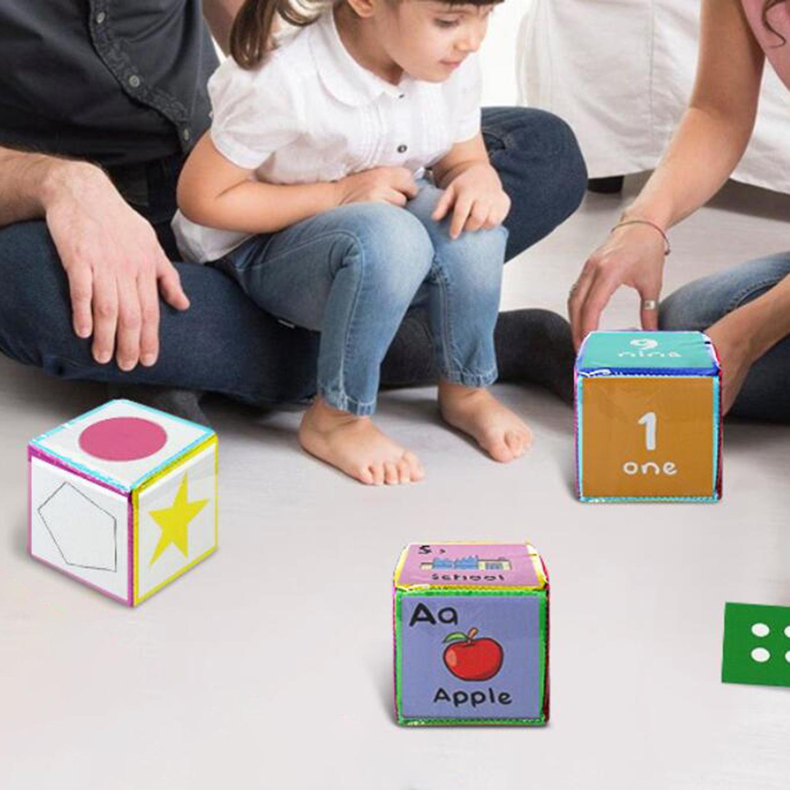 Large Dice Plush Cube Birthday Gift Props for Teaching Blocks Toys Classroom