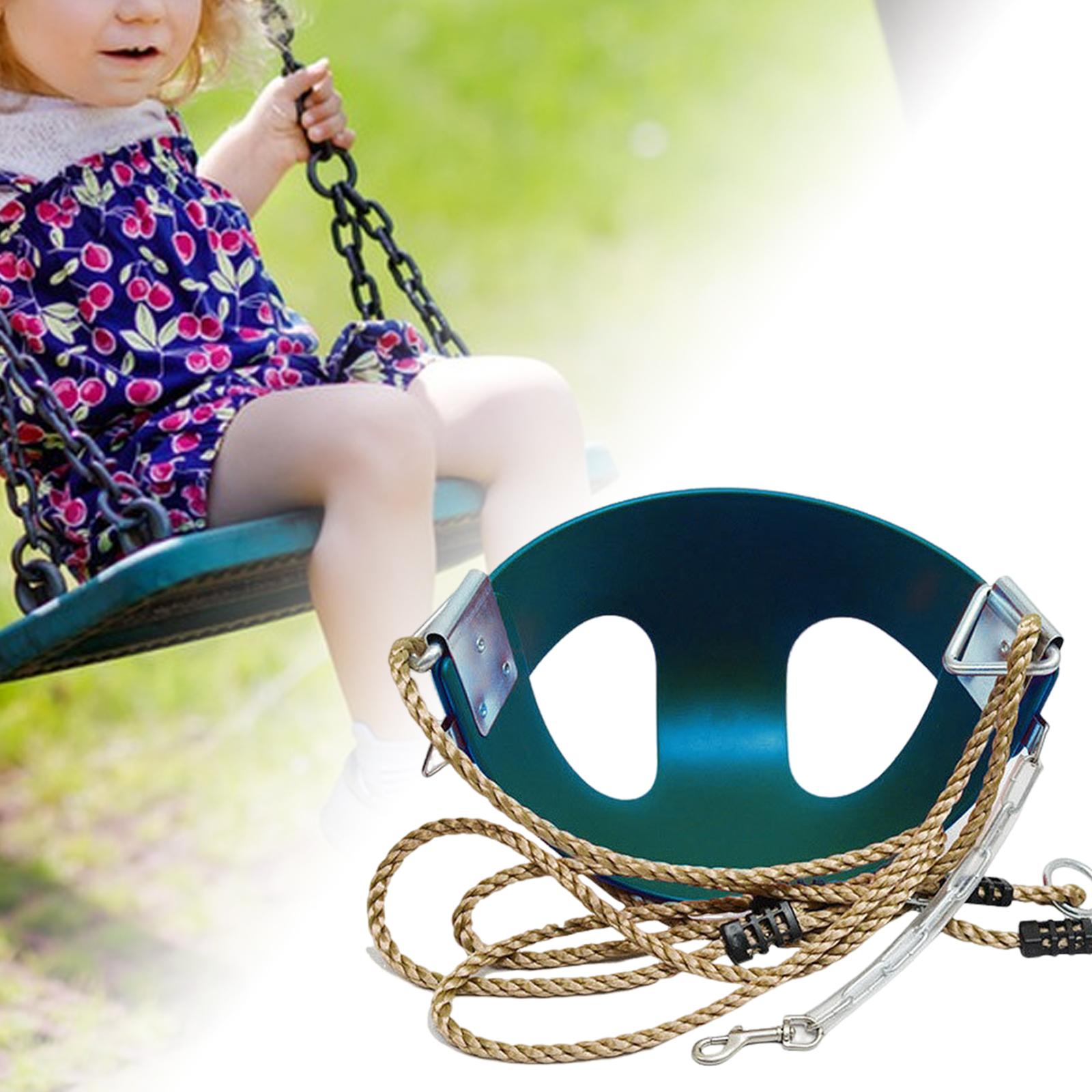 Swing Seat Swing Sets Easy Install High Back Bucket for Hiking Yard Playroom pp rope