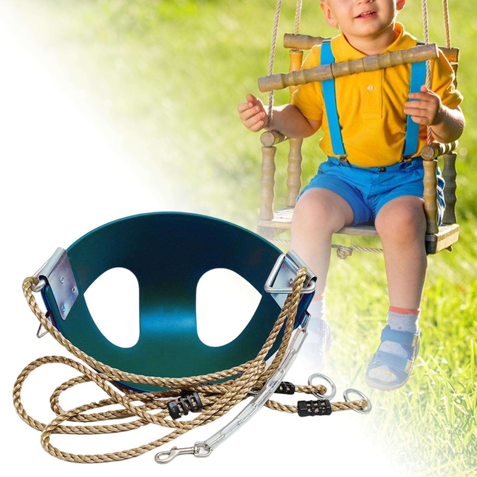 Swing Seat Swing Sets Easy Install High Back Bucket for Hiking Yard Playroom pp rope
