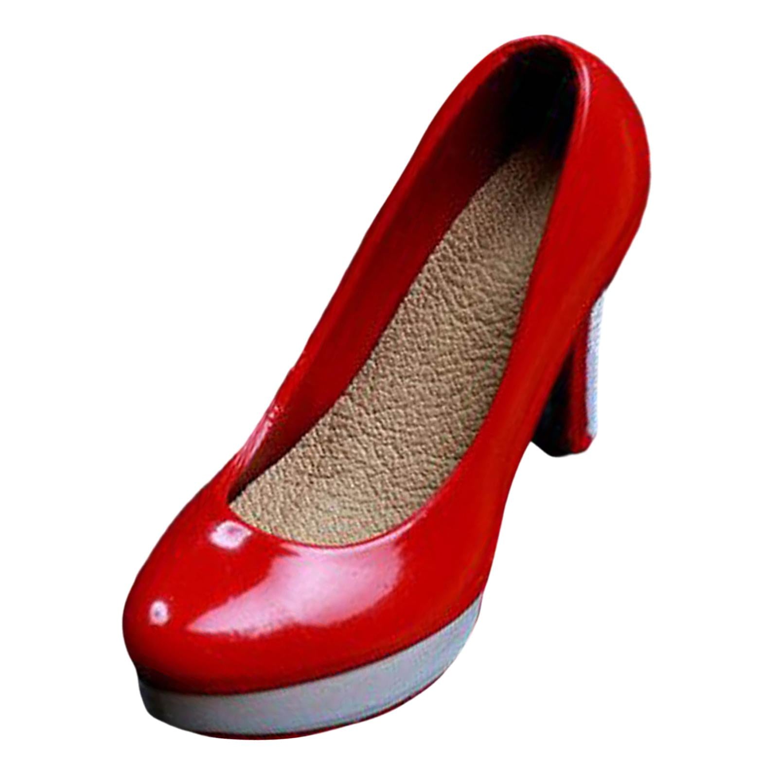 1:6 Scale Women's High Heel Shoes Simulated Heeled for 12inch Female Figures red A