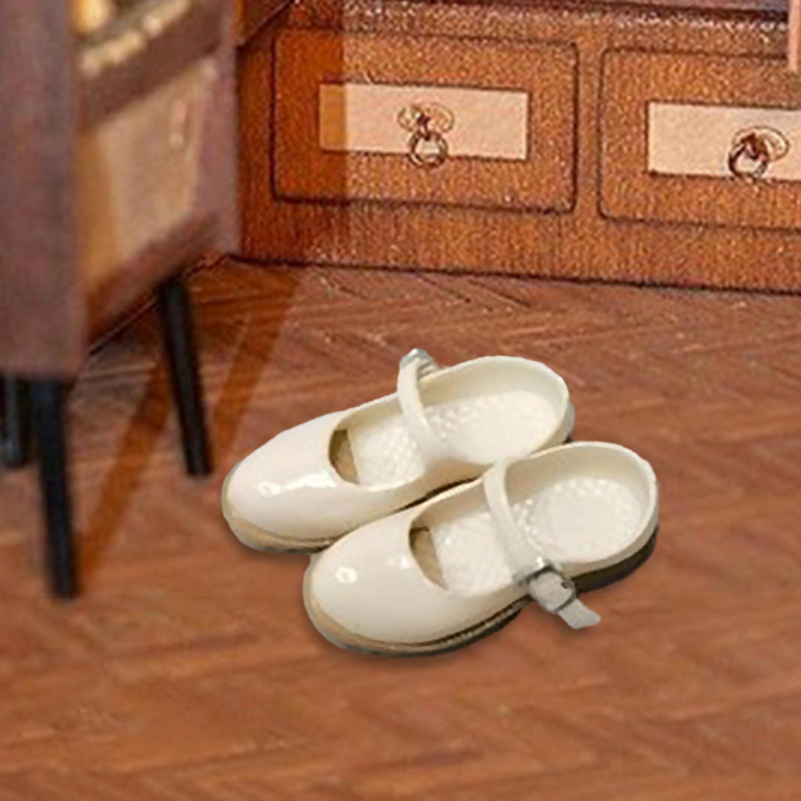 1/6 Vintage Style Fashion Shoes for 12'' inch Doll Figures Accessory Costume Beige