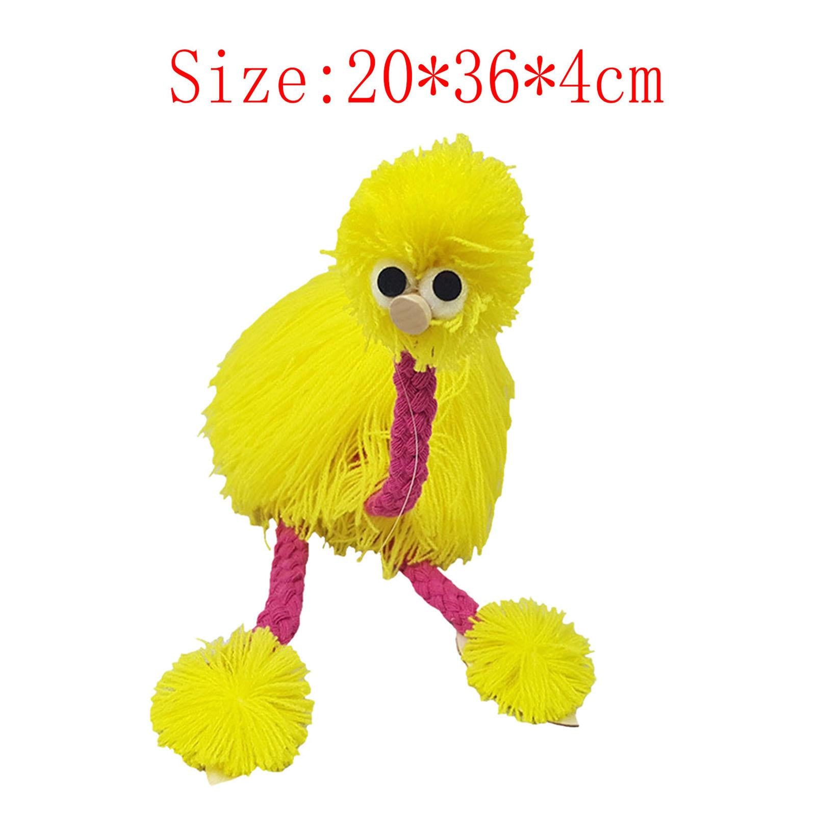 Lovely Marionettes String Puppet Lovely Bird Animal Toy for Birthday Yellow