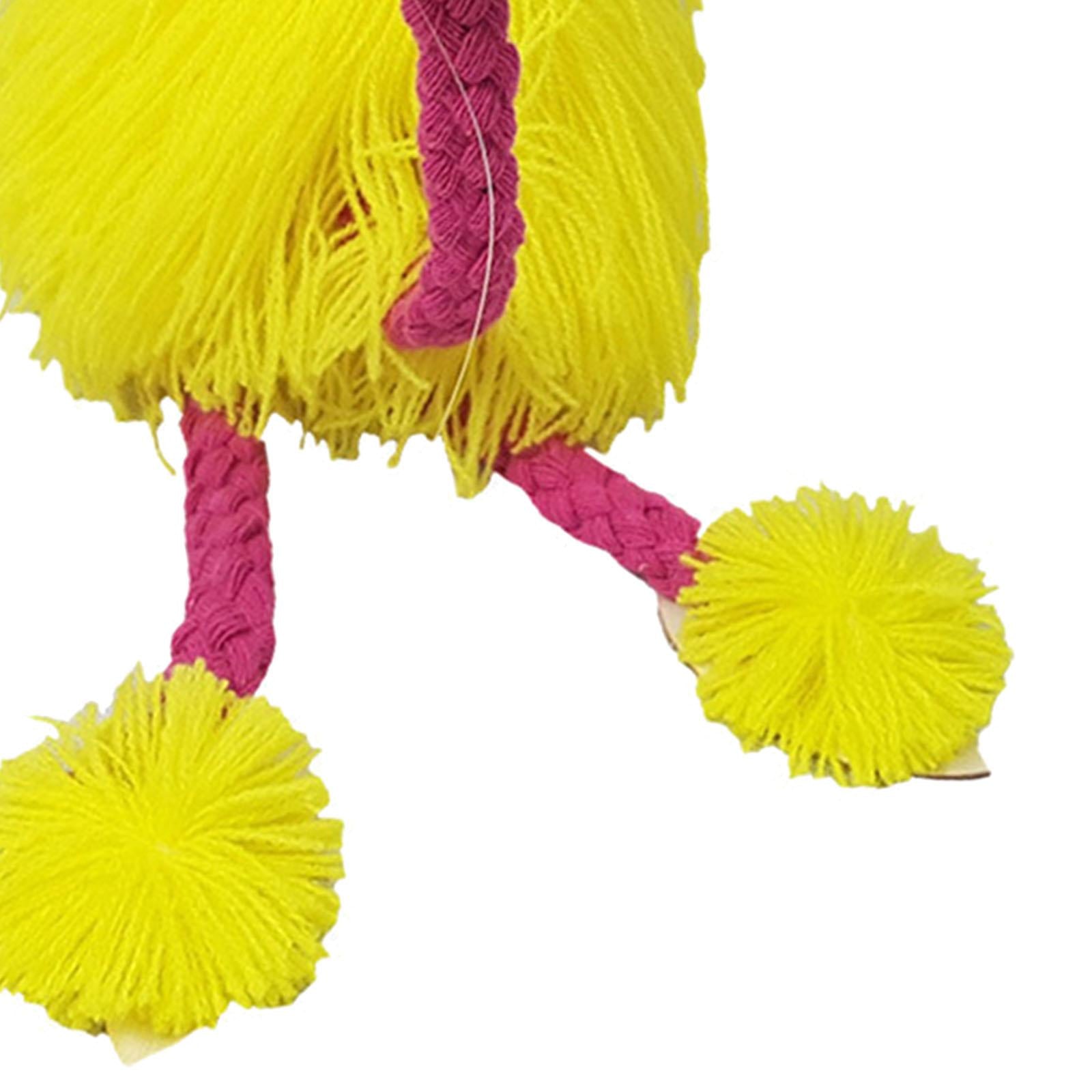 Lovely Marionettes String Puppet Lovely Bird Animal Toy for Birthday Yellow