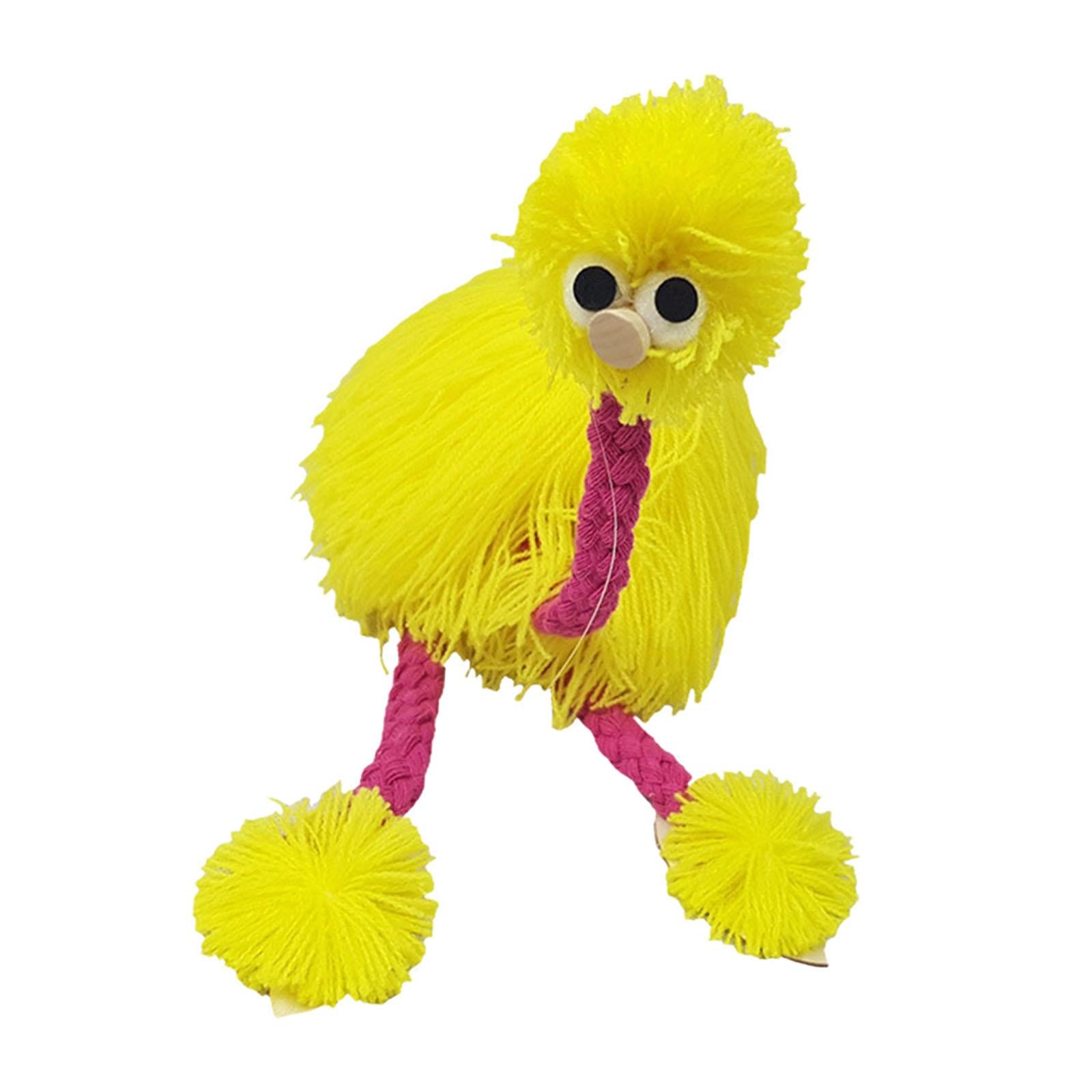 Lovely Marionettes String Puppet Lovely Bird Animal Toy for Birthday Yellow
