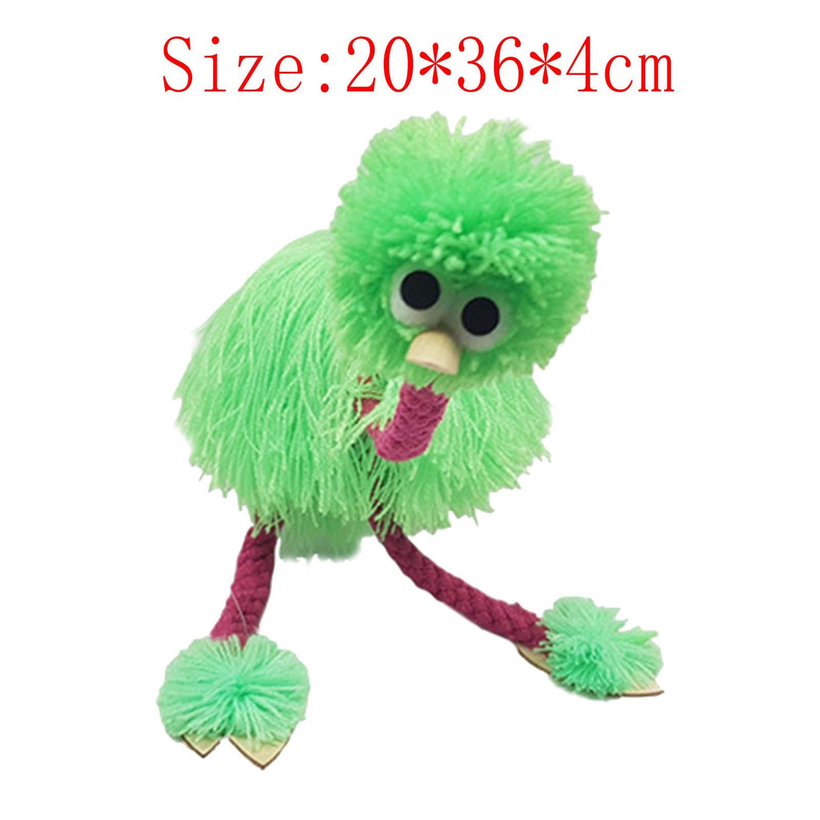 Lovely Marionettes String Puppet Lovely Bird Animal Toy for Birthday Green