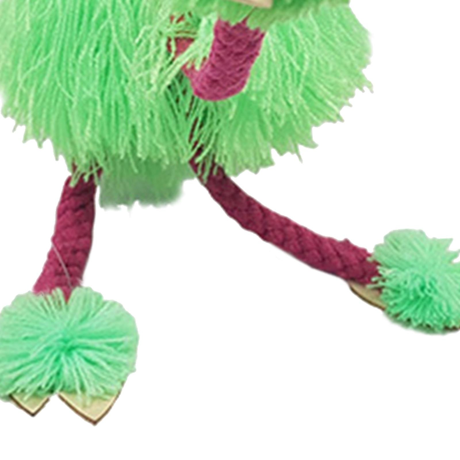 Lovely Marionettes String Puppet Lovely Bird Animal Toy for Birthday Green