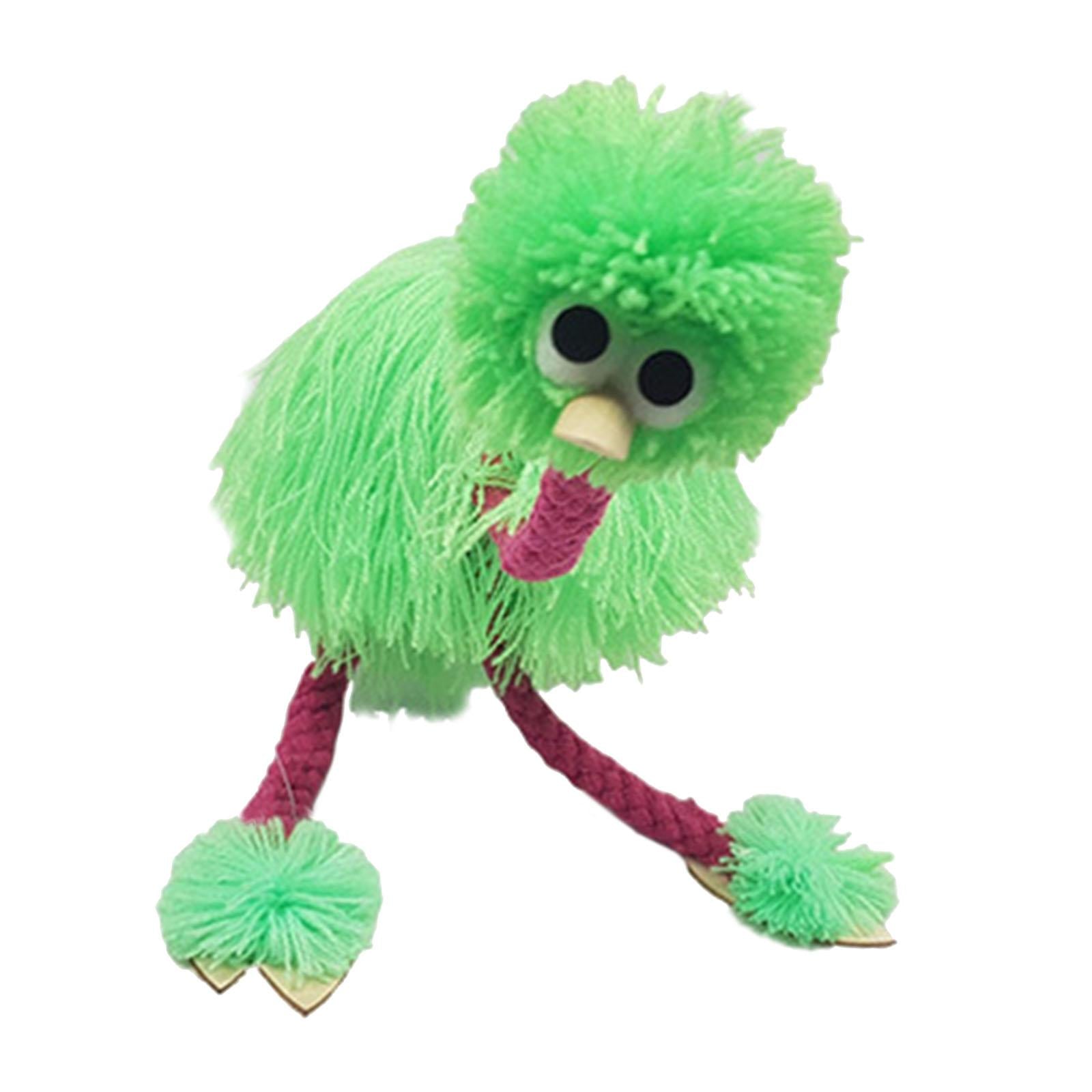 Lovely Marionettes String Puppet Lovely Bird Animal Toy for Birthday Green
