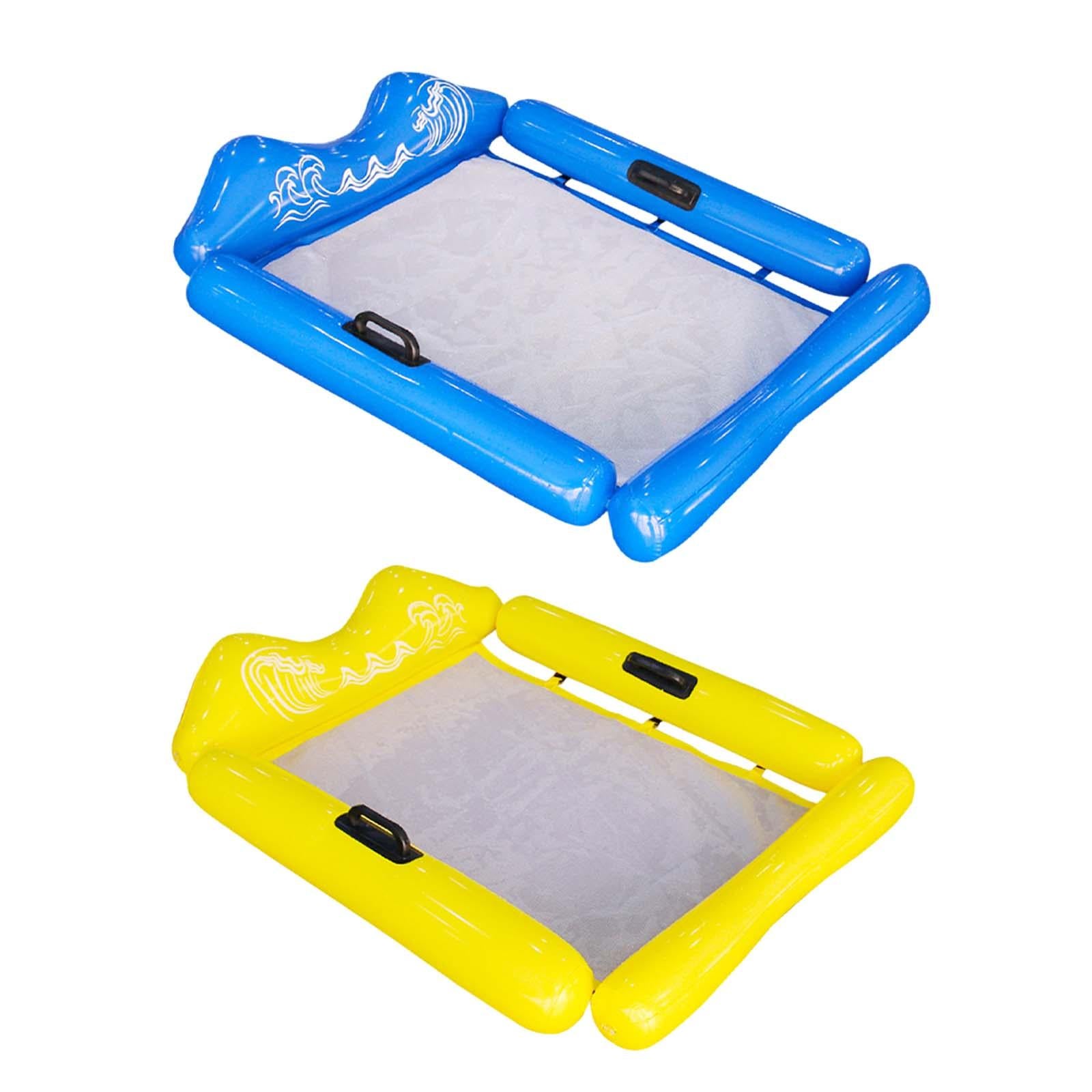 Inflatable Pool Float Indoor Outdoor Water Sports Adults Pool Floats Lounger Blue