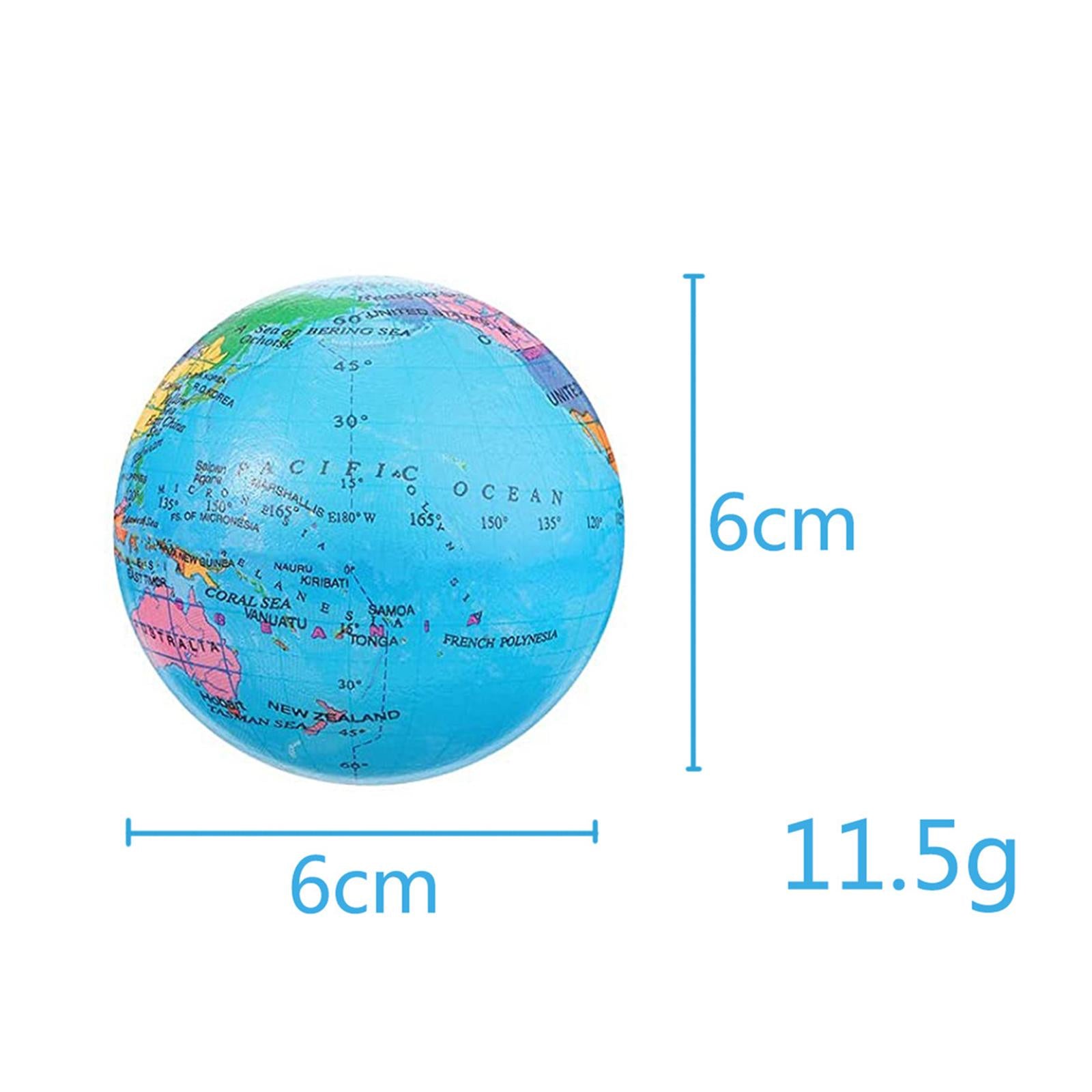4 Pieces Globe Squeeze Balls Earth Globe Squeeze Ball for Office Prizes