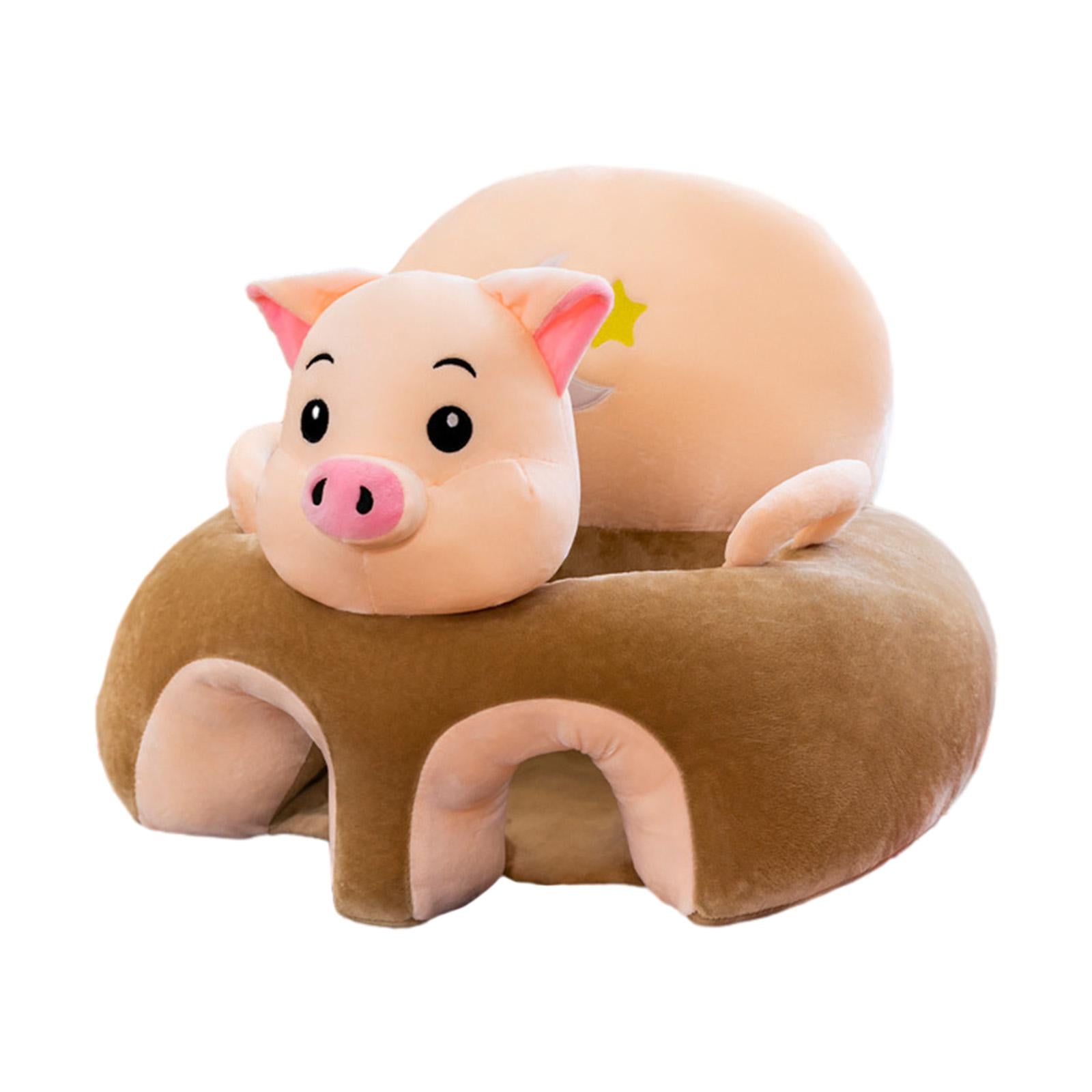 Cartoon Infant Support Seat Soft Learning Sitting Chairs for Boys Infant Gifts Pig