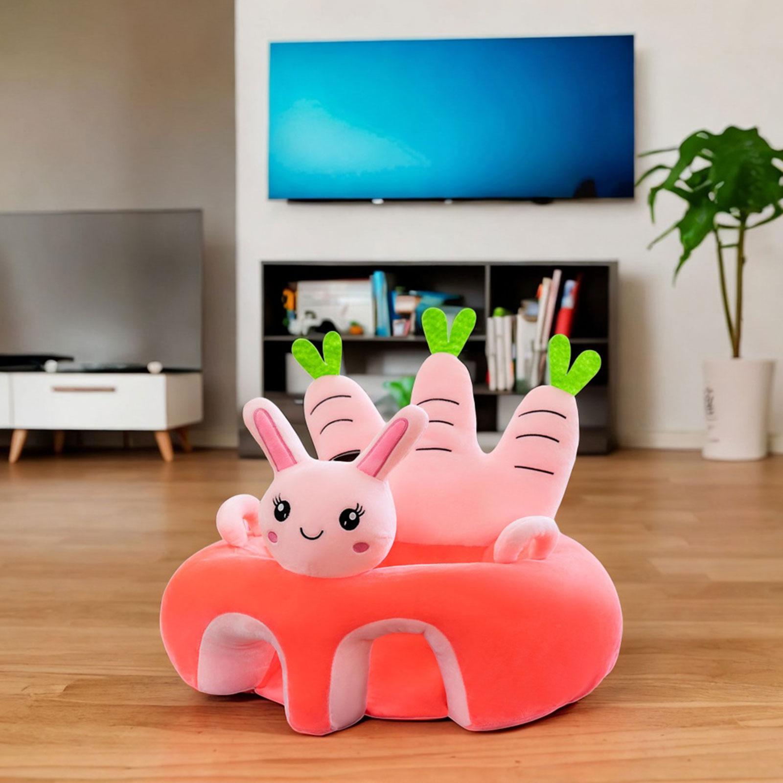 Cartoon Infant Support Seat Soft Learning Sitting Chairs for Boys Infant Gifts Rabbit