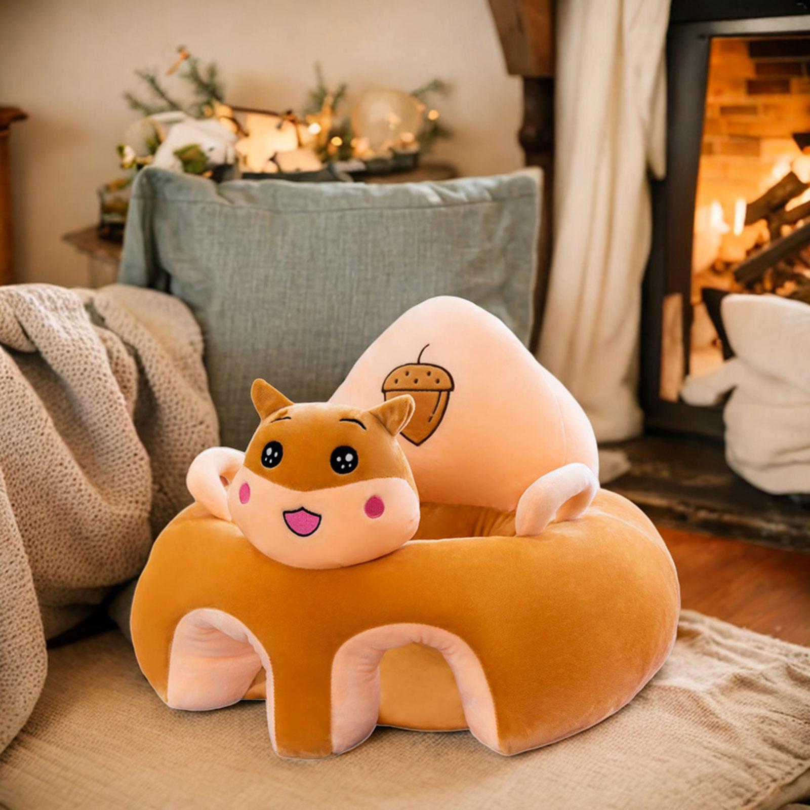Cartoon Infant Support Seat Soft Learning Sitting Chairs for Boys Infant Gifts Hamster