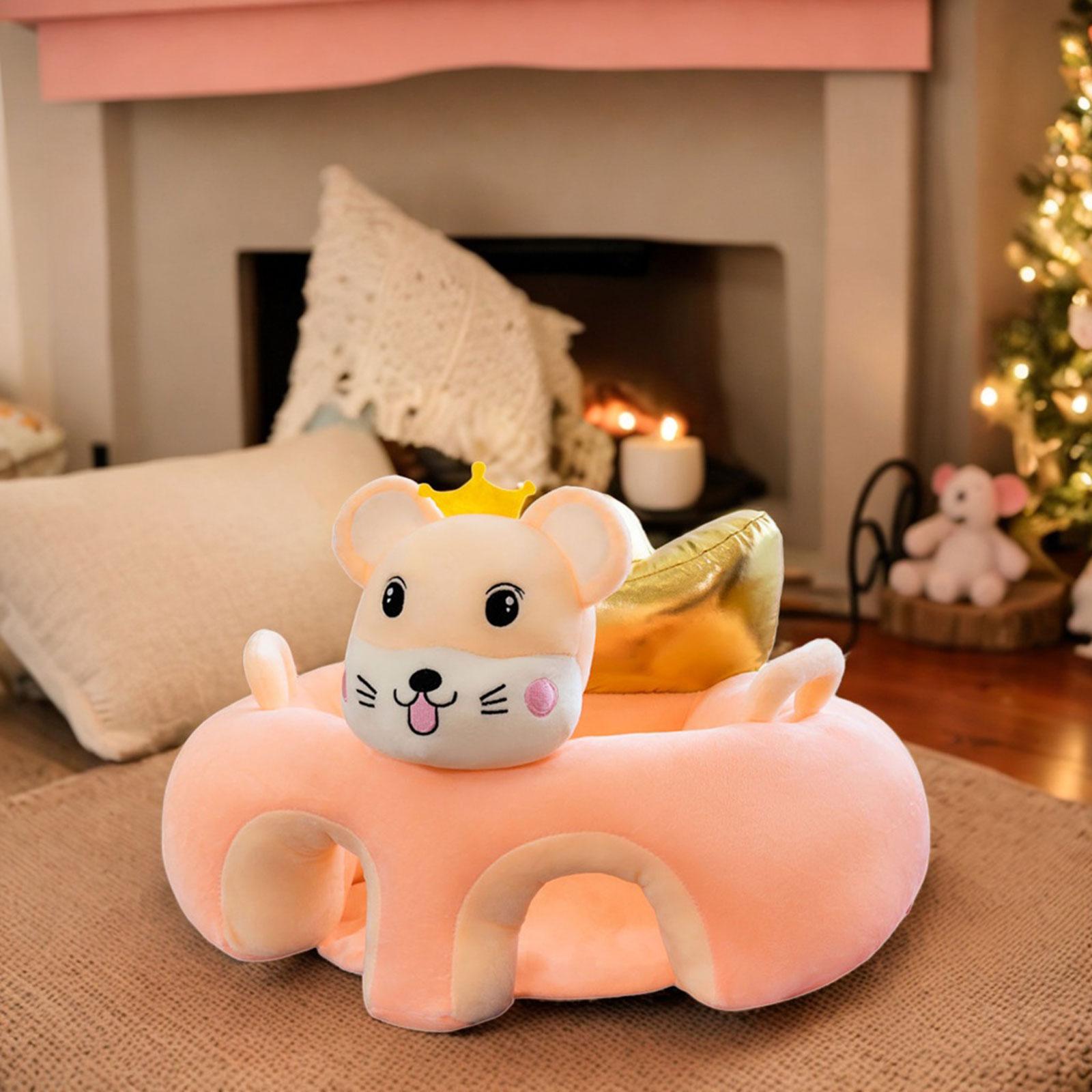 Cartoon Infant Support Seat Soft Learning Sitting Chairs for Boys Infant Gifts Mice