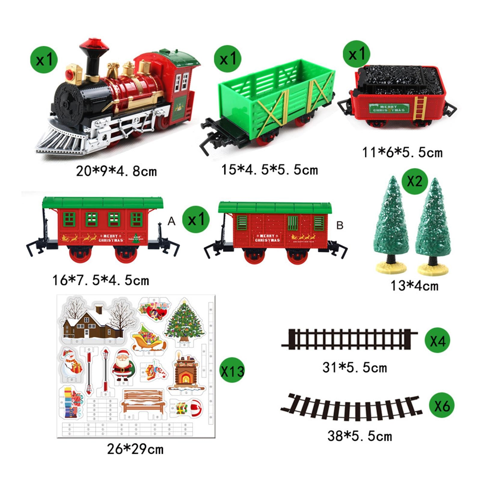 Electric Train Kid Toy Railway Track Set for New Year Preschool Toddlers
