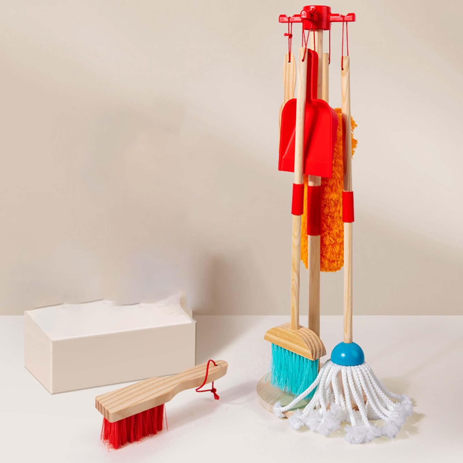 Children Sweeping House Cleaning Toy Set Children Cleaning Broom Dustpan Set