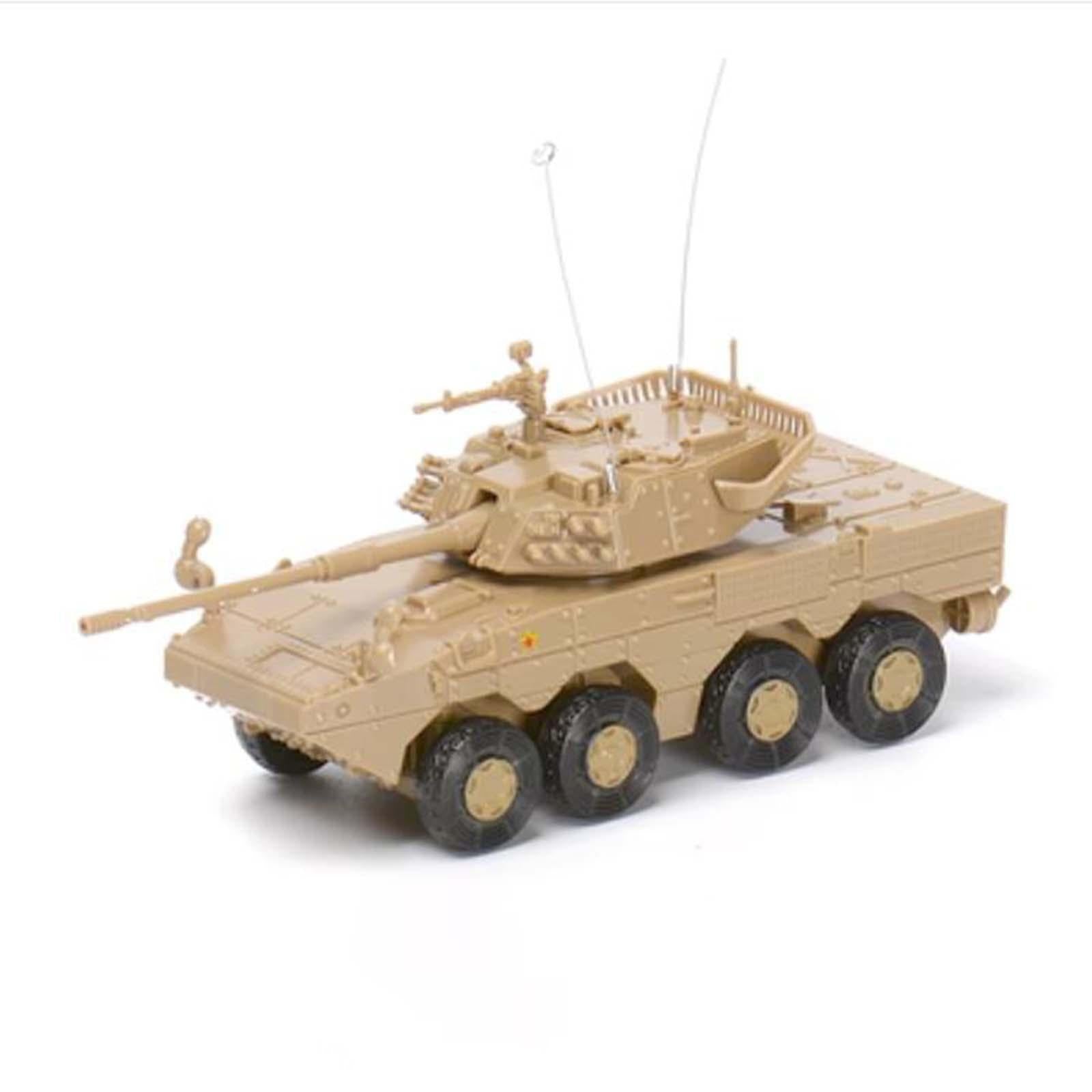 2x 1:72 Scale 4D Tank Model Tank Puzzle Toys for Table Scene Adults Children