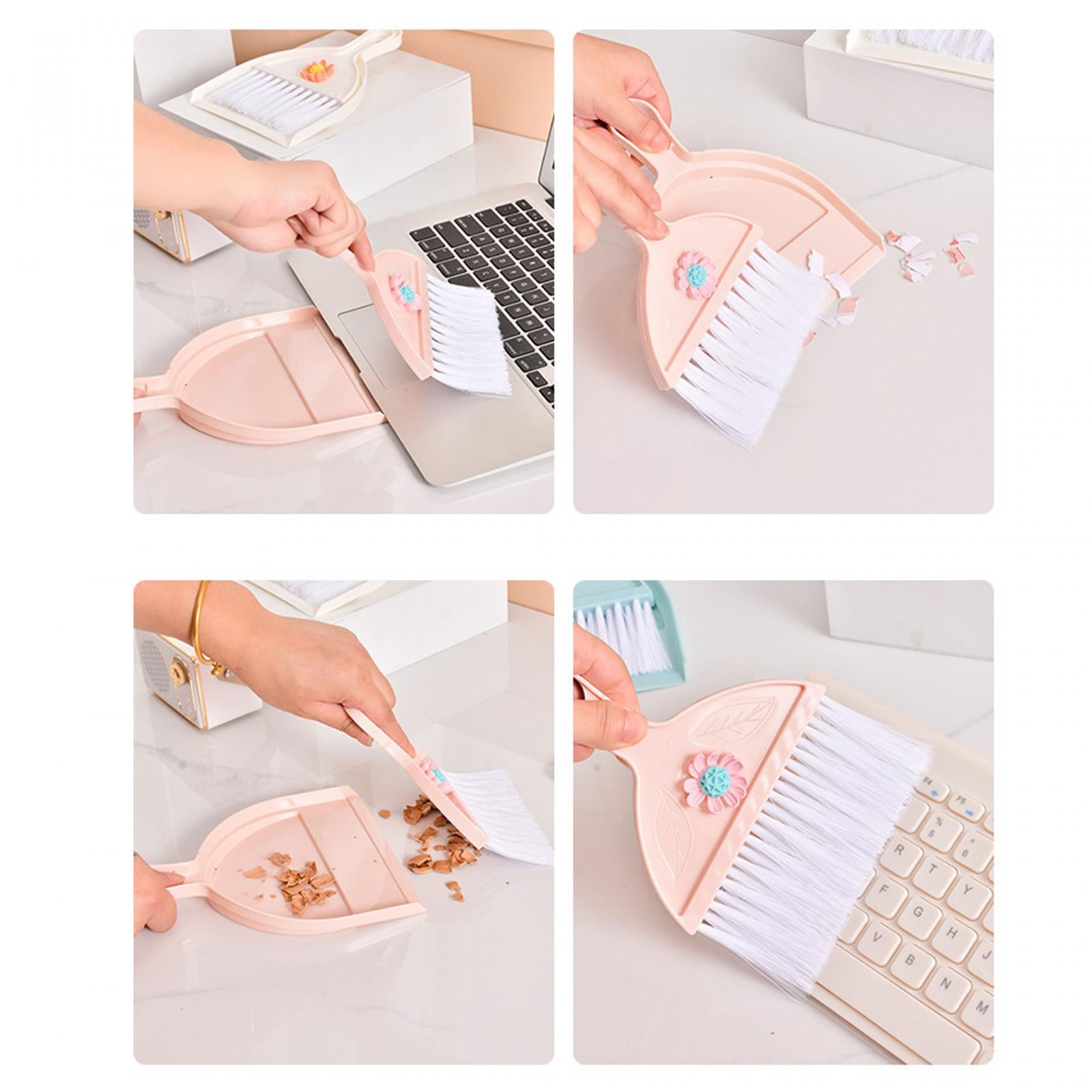 Small Broom and Dustpan Set Office Housekeeping Animal Waste Cleaning Tools