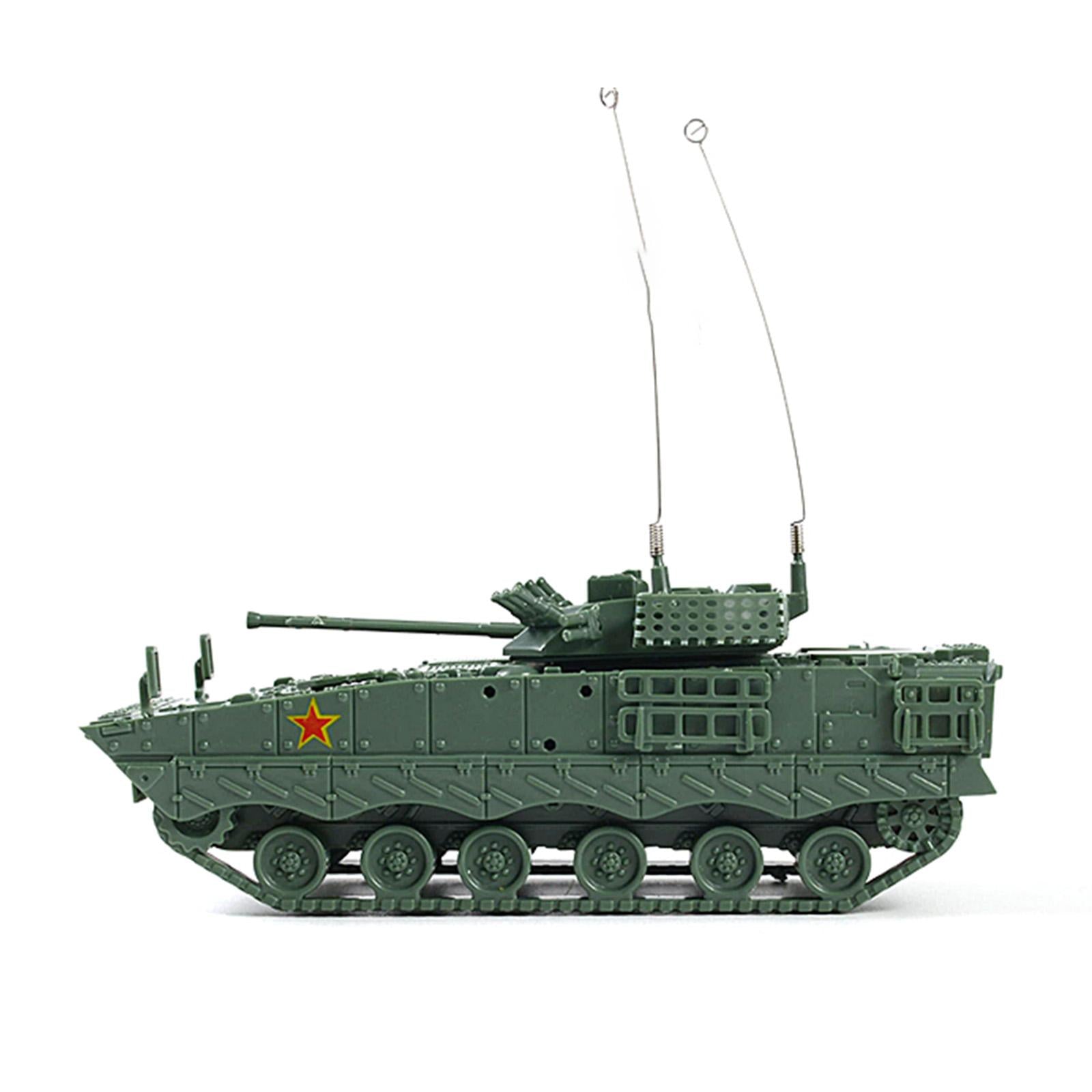 2 Pieces 1/72 Tank Model Tank Truck 4D Model for Girls Friends Holiday Gifts