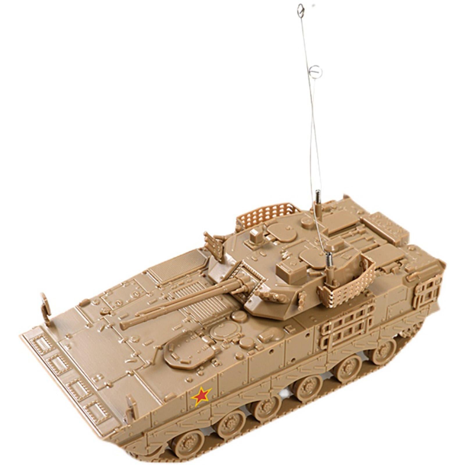 2 Pieces 1/72 Tank Model Tank Truck 4D Model for Girls Friends Holiday Gifts