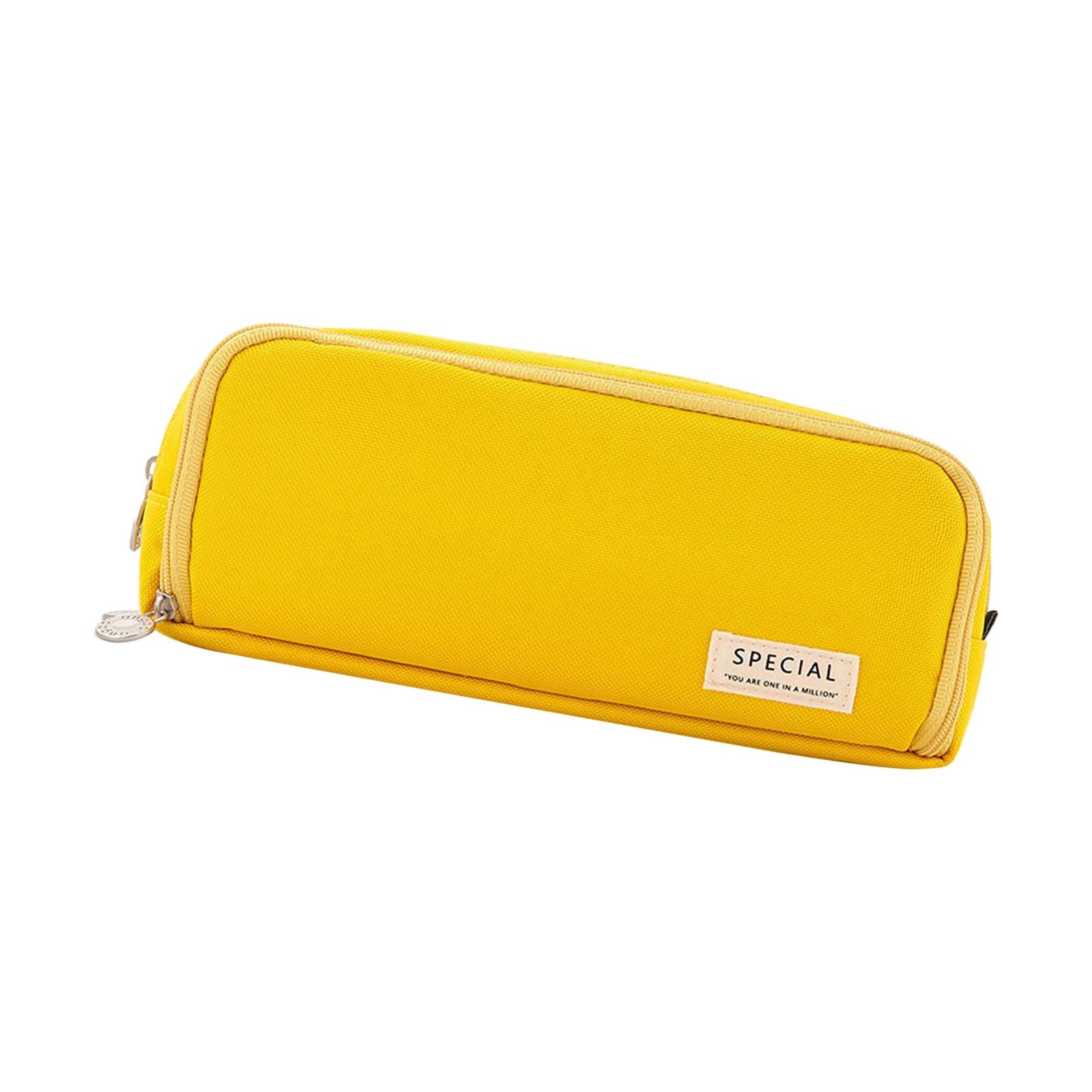 Pen Pouch Children Storage Portable School Kids Pencil Case Gift Yellow