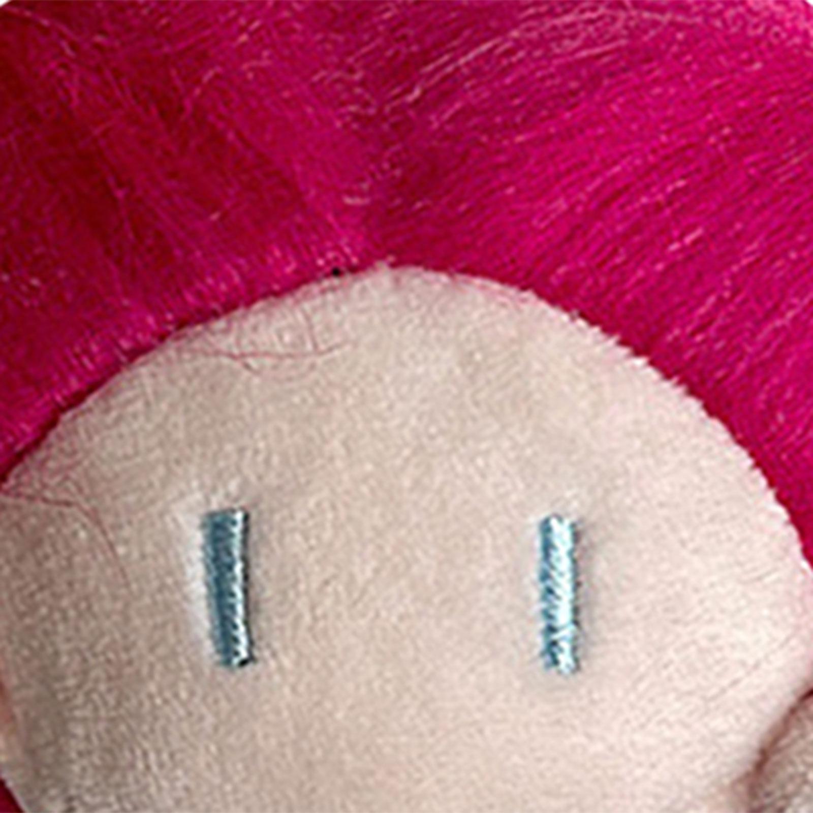 Doll Head Keychain Lovely Decoration Kids Playset for Handbag Birthday Gifts Rose Red