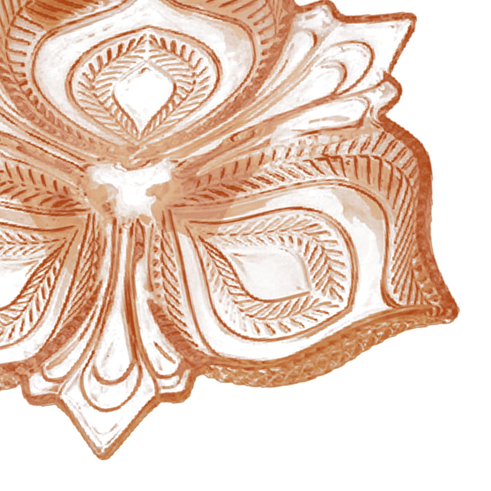 Appetizer Platter Glass Decorative Dried Fruit Tray for Cookies Sweets Brown