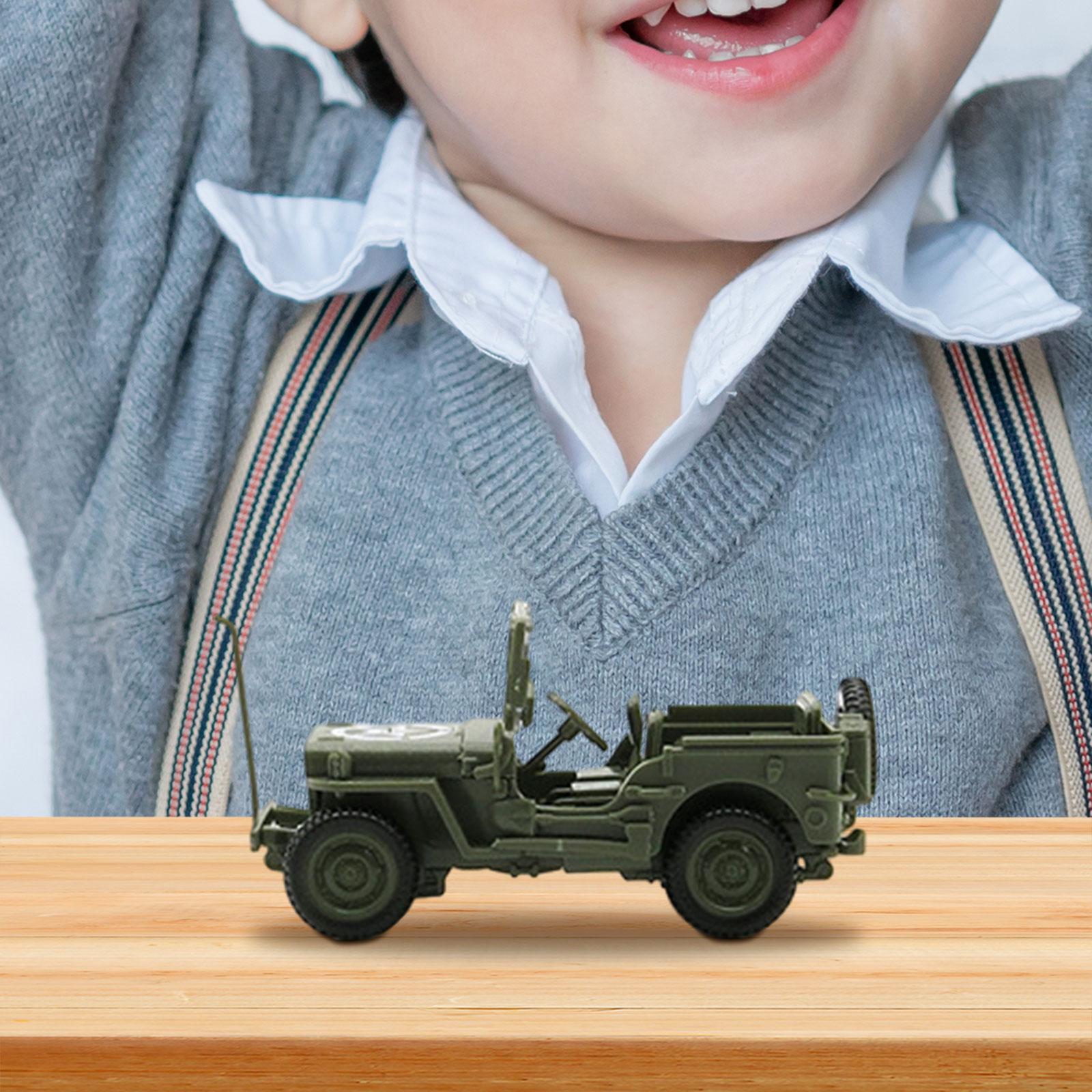 1/48 DIY Assembly Vehicle Model DIY Buidling Puzzles for Teens Friends Gifts Green