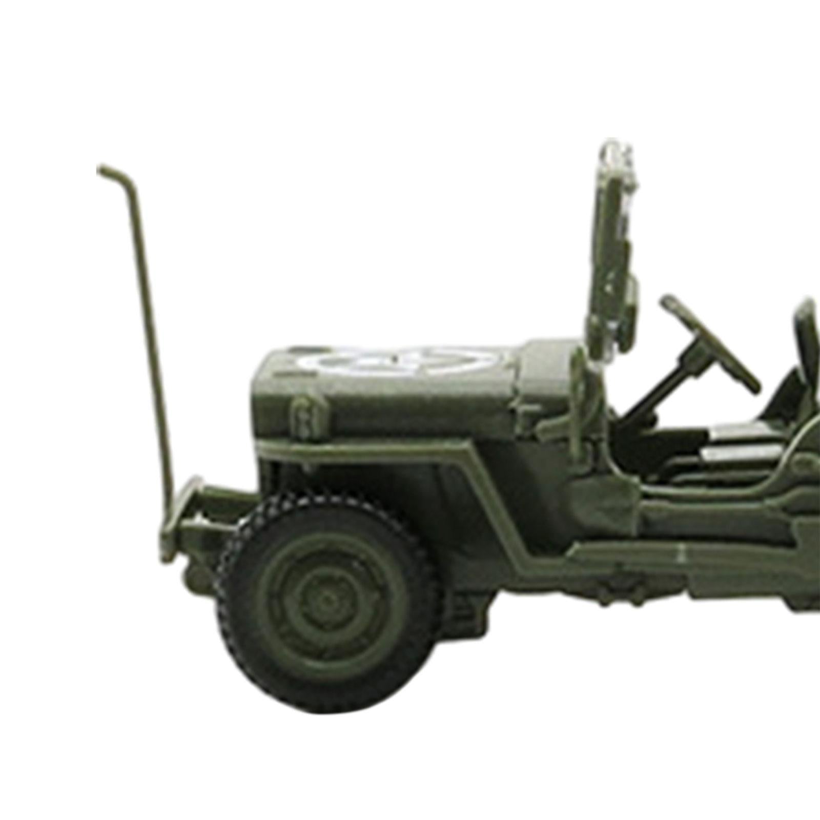 1/48 DIY Assembly Vehicle Model DIY Buidling Puzzles for Teens Friends Gifts Green