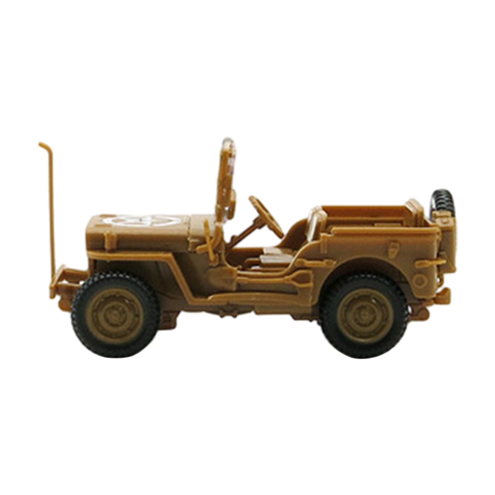1/48 DIY Assembly Vehicle Model DIY Buidling Puzzles for Teens Friends Gifts Yellow