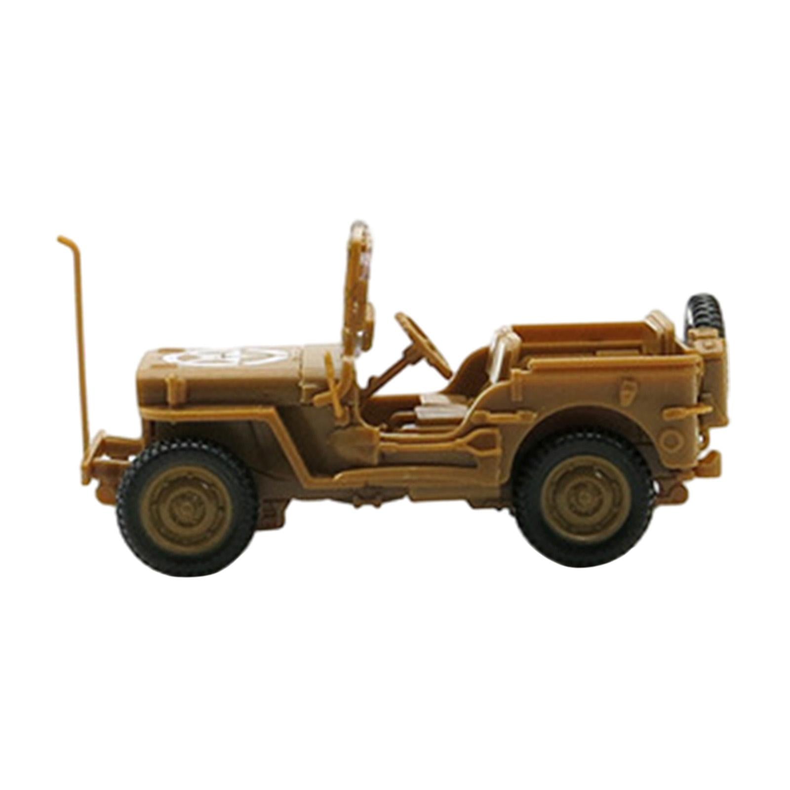1/48 DIY Assembly Vehicle Model DIY Buidling Puzzles for Teens Friends Gifts Yellow