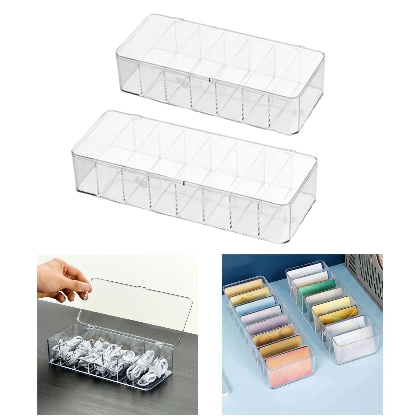 Electronics Organizer Bracelets Mobile Phone Chargers Data Cable Storage Box 7 Grids