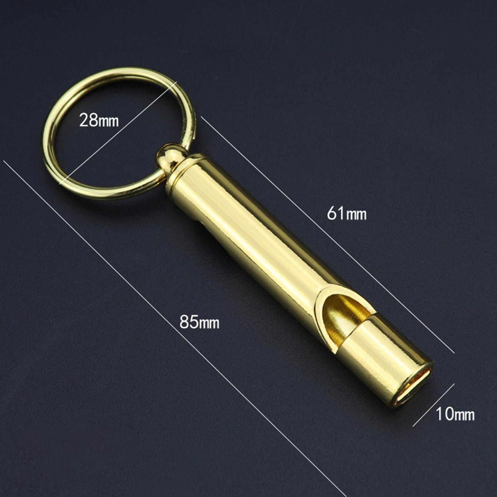 3xWhistle Bottle Opener Keychain Opener Zinc Alloy for Boating Kitchen Hunting Gold