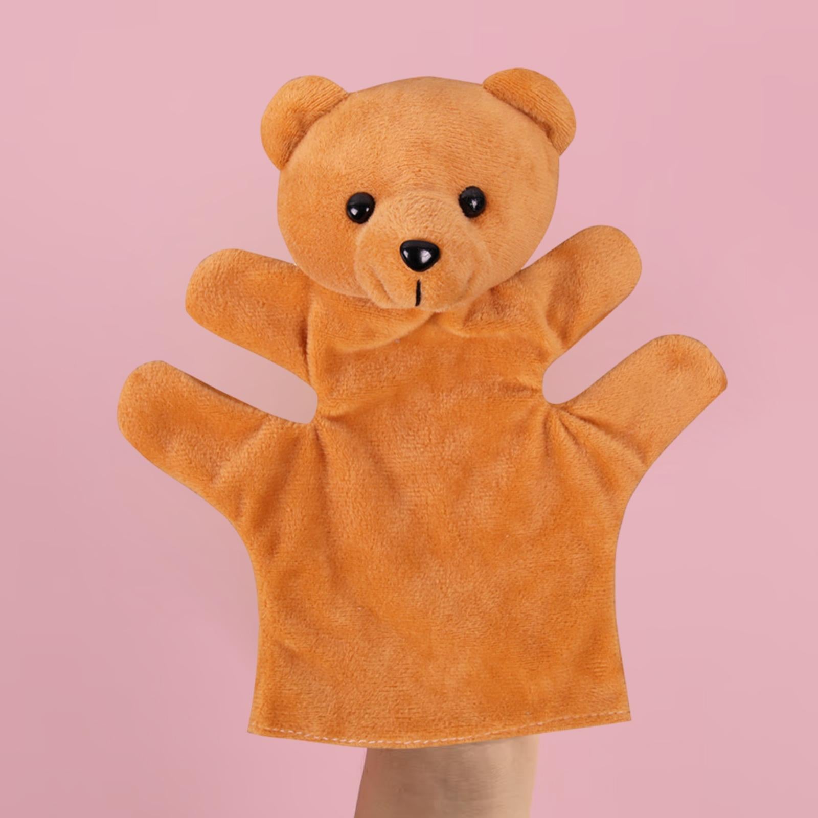 Hand Puppets Plush Make Your Own Puppets Finger Puppets Toy for Storytelling bear