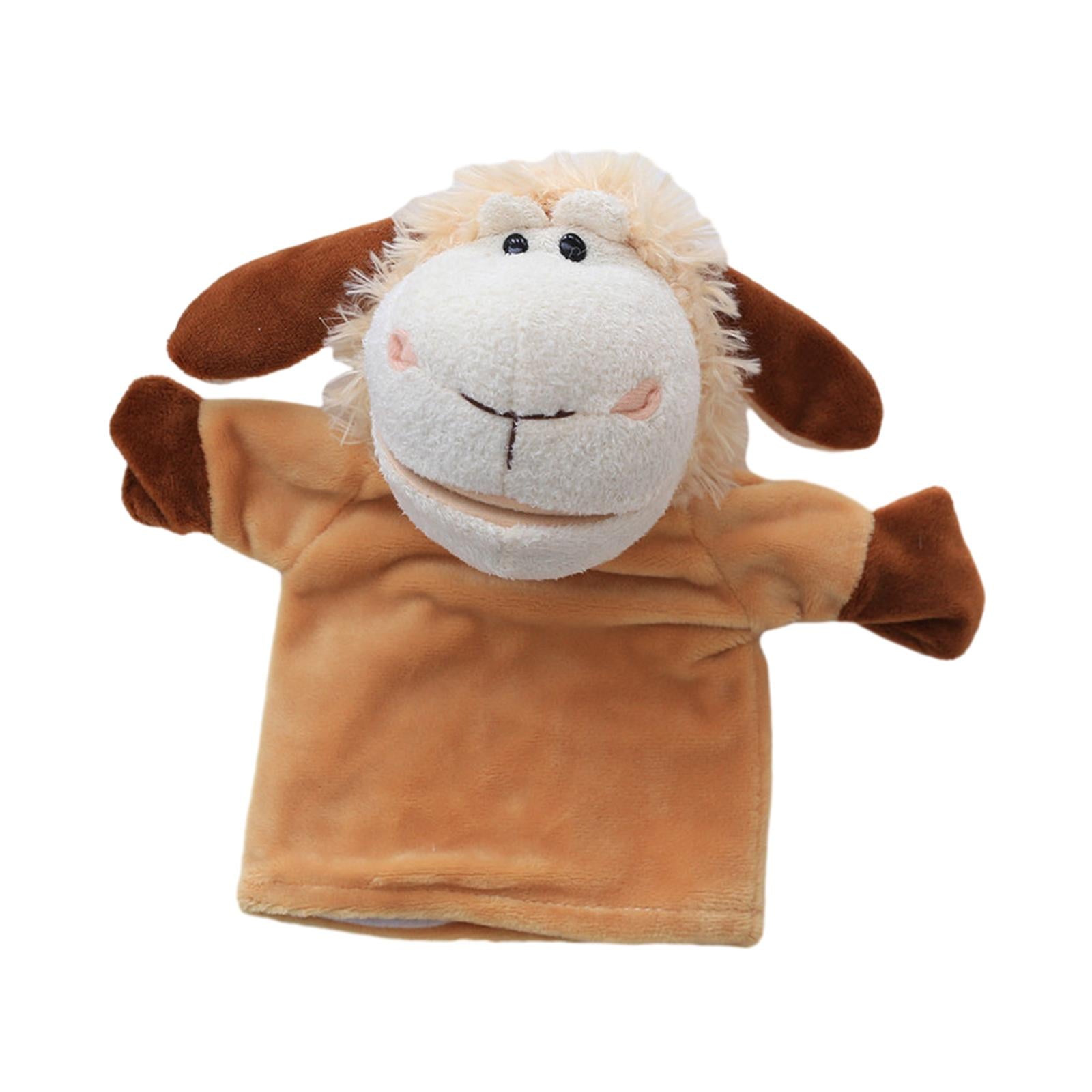Soft Hand Puppet Movable Open Mouth Kids Gifts Storytelling Model Figure Toy Sheep