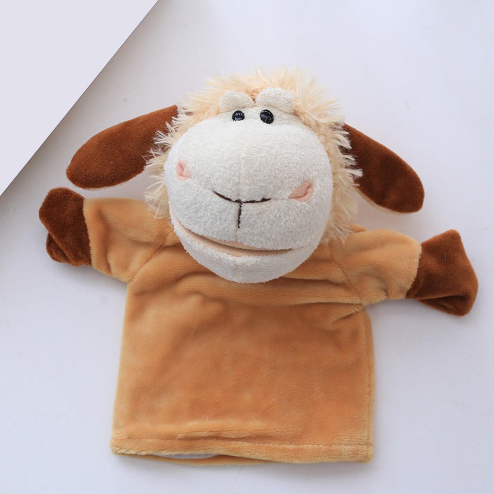 Soft Hand Puppet Movable Open Mouth Kids Gifts Storytelling Model Figure Toy Sheep