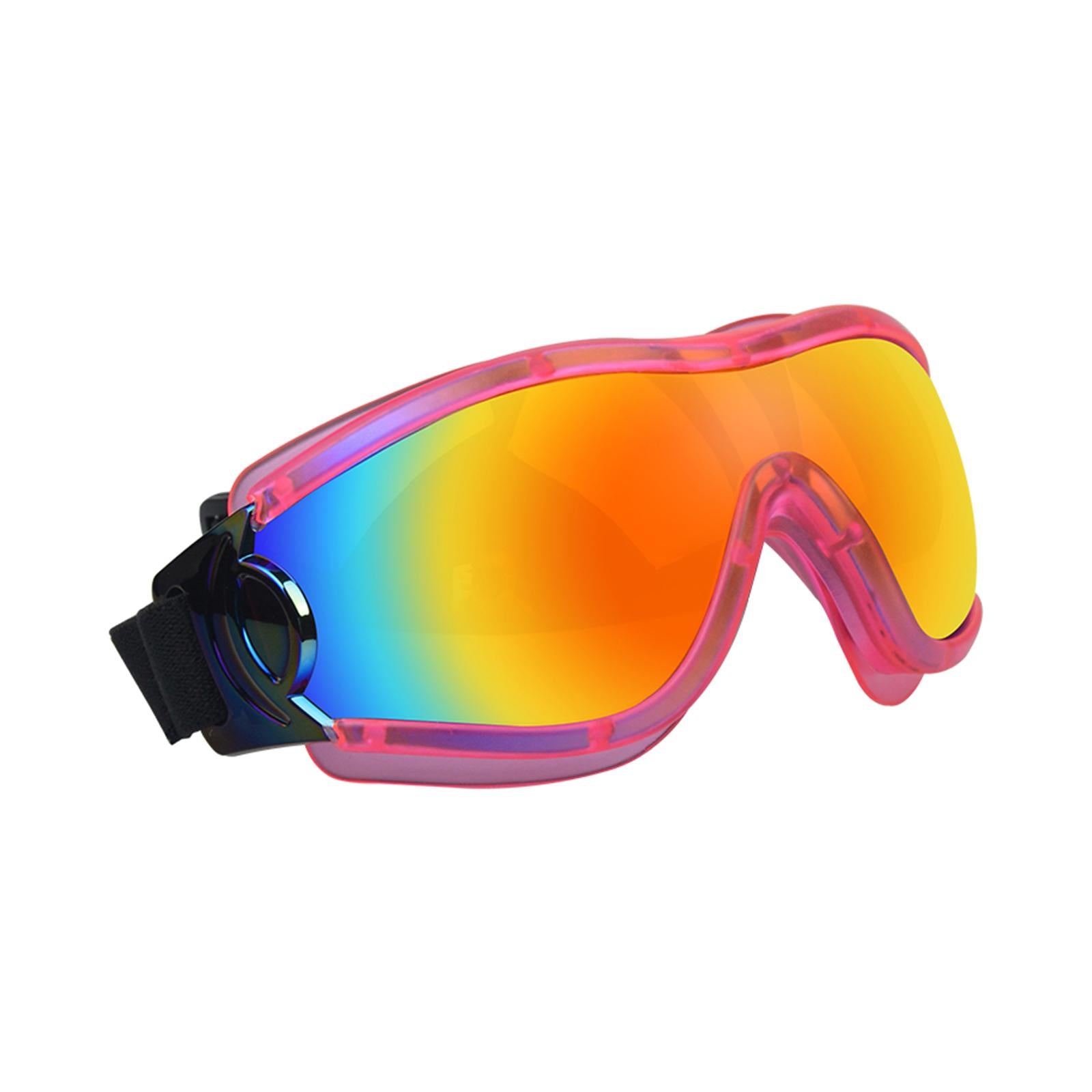 Dog Sunglasses Sun Protection for Medium Dog Windproof Dustproof Dog Goggles pink red