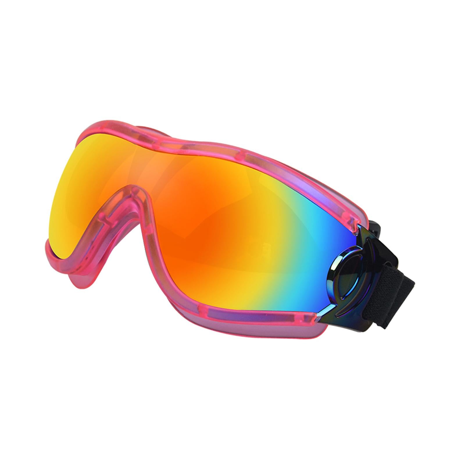 Dog Sunglasses Sun Protection for Medium Dog Windproof Dustproof Dog Goggles pink red