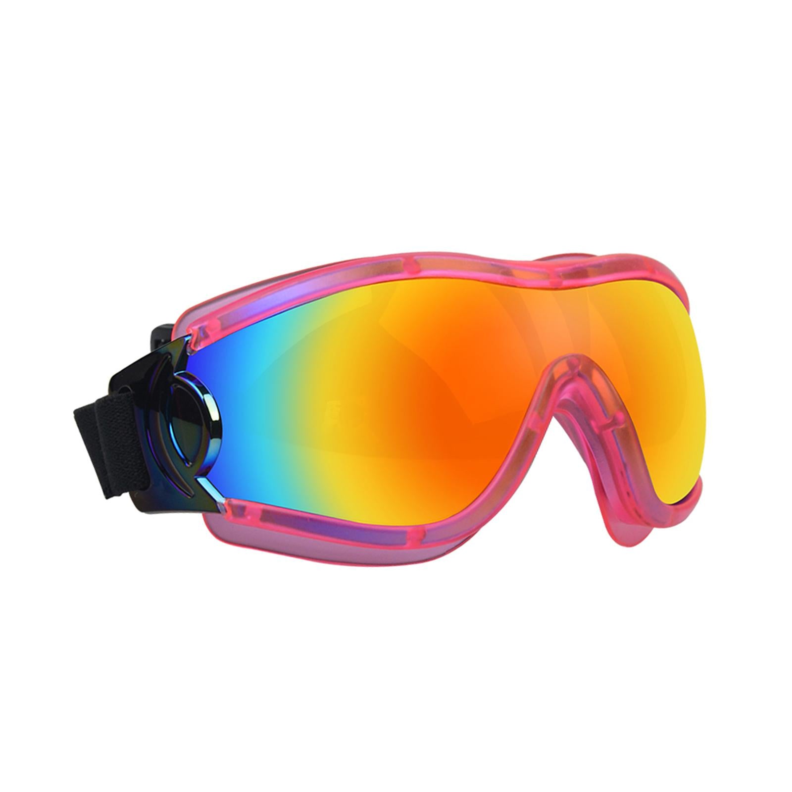 Dog Sunglasses Sun Protection for Medium Dog Windproof Dustproof Dog Goggles pink red