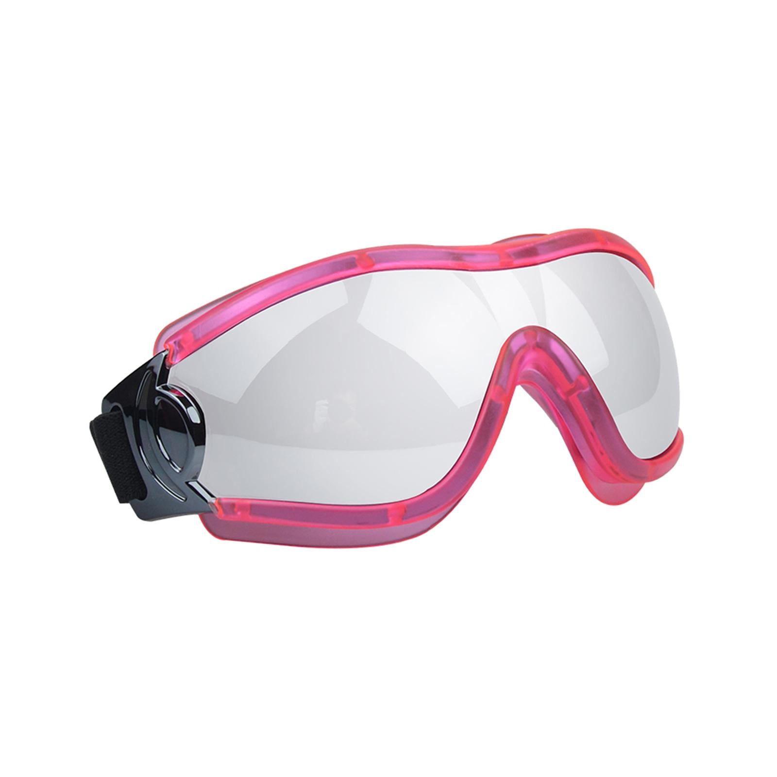 Dog Sunglasses Sun Protection for Medium Dog Windproof Dustproof Dog Goggles pink frame silver