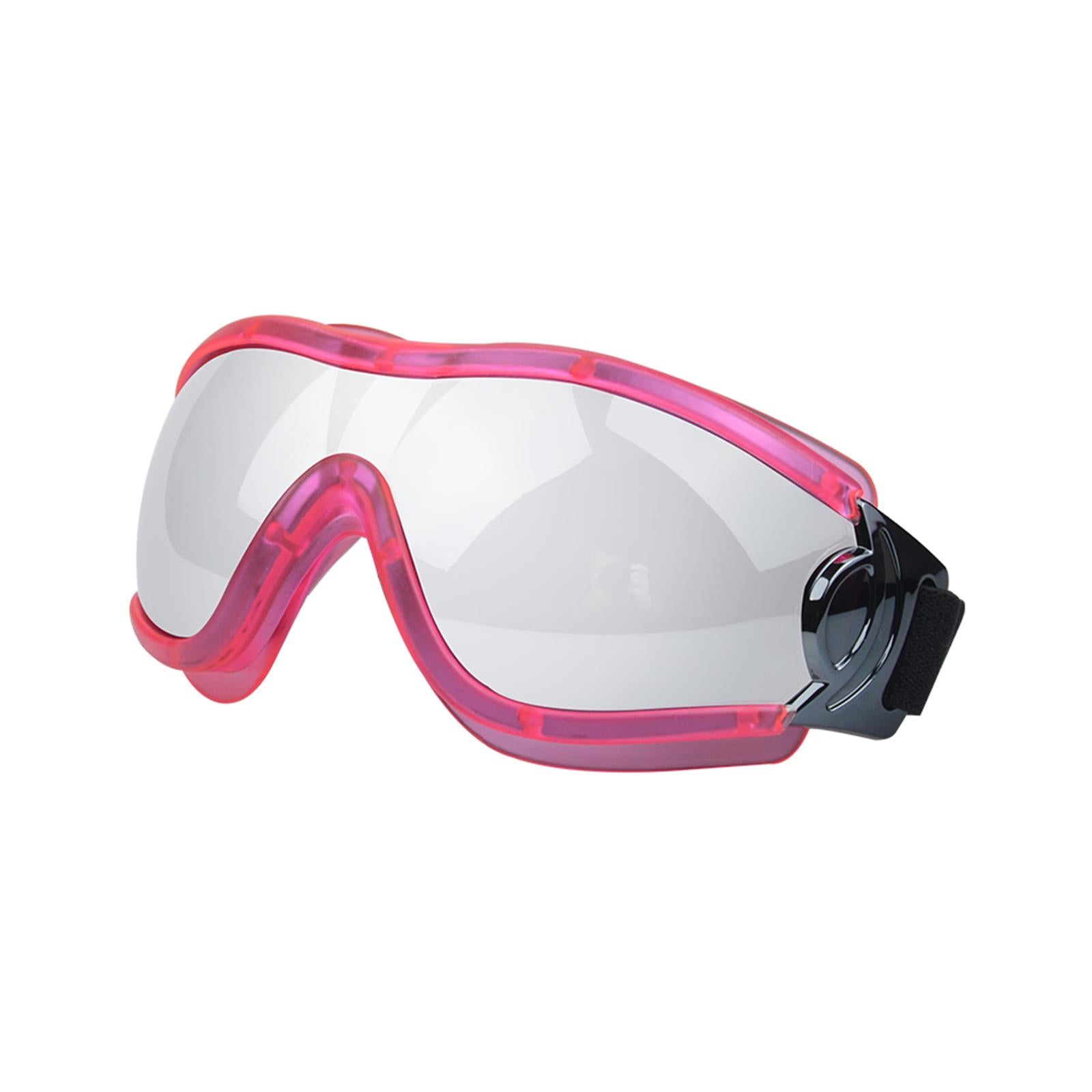 Dog Sunglasses Sun Protection for Medium Dog Windproof Dustproof Dog Goggles pink frame silver