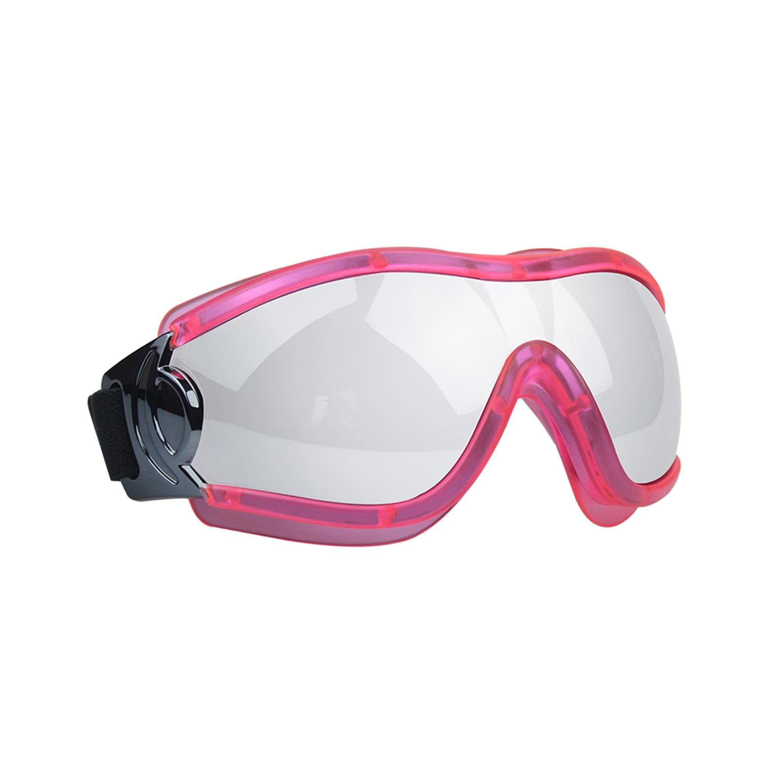 Dog Sunglasses Sun Protection for Medium Dog Windproof Dustproof Dog Goggles pink frame silver
