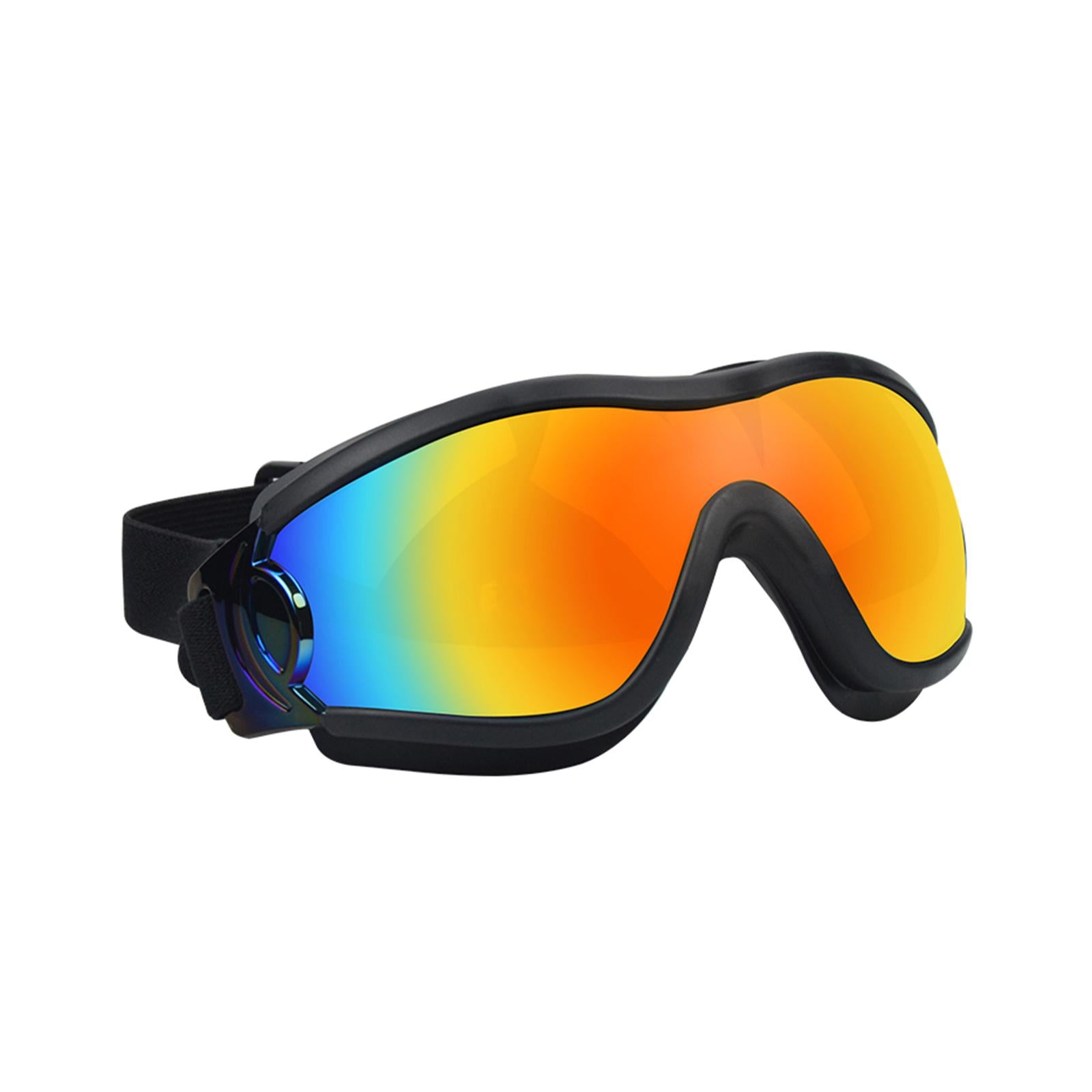 Dog Sunglasses Sun Protection for Medium Dog Windproof Dustproof Dog Goggles black red
