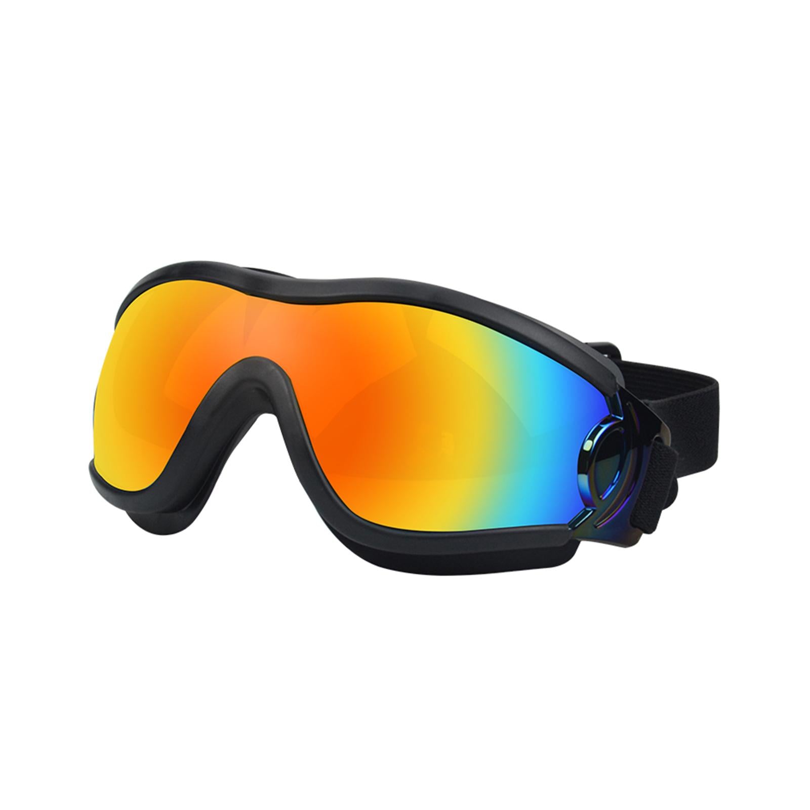Dog Sunglasses Sun Protection for Medium Dog Windproof Dustproof Dog Goggles black red