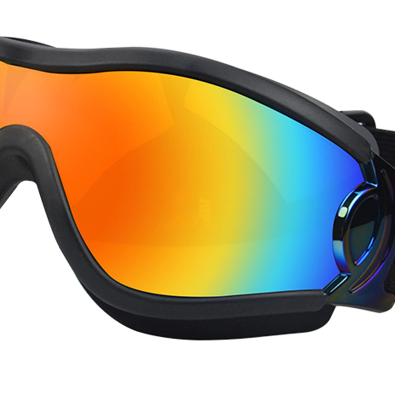 Dog Sunglasses Sun Protection for Medium Dog Windproof Dustproof Dog Goggles black red