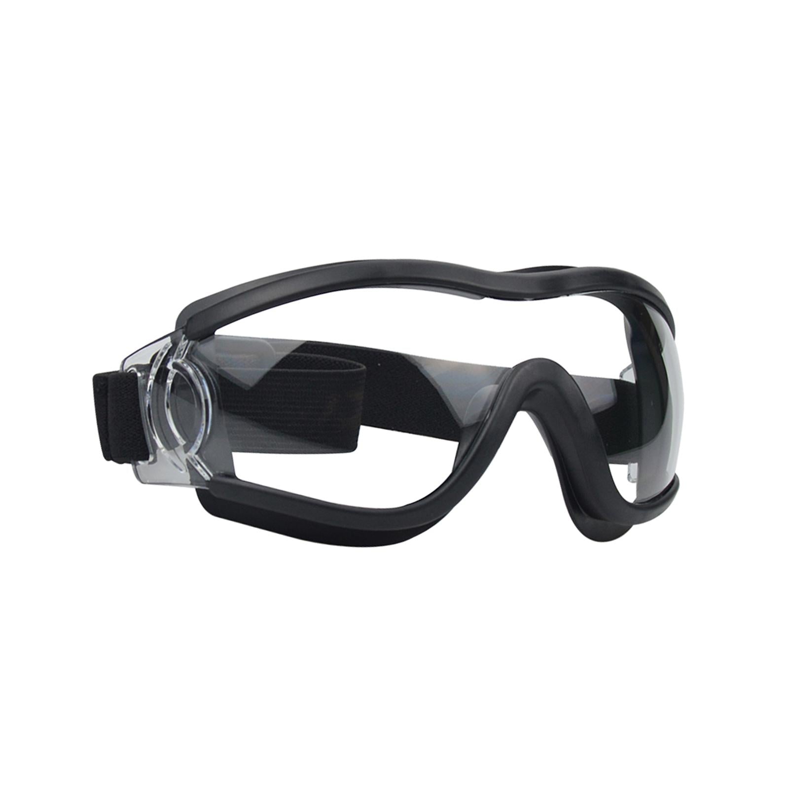 Dog Sunglasses Sun Protection for Medium Dog Windproof Dustproof Dog Goggles black frame clear