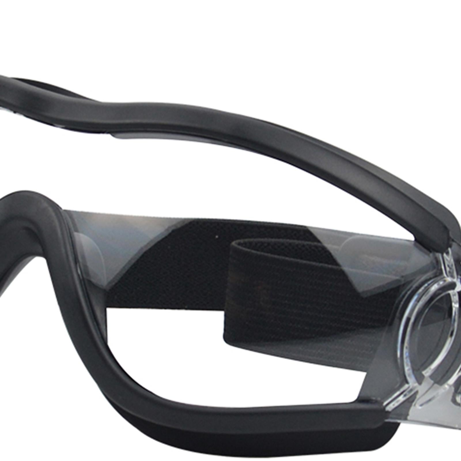 Dog Sunglasses Sun Protection for Medium Dog Windproof Dustproof Dog Goggles black frame clear