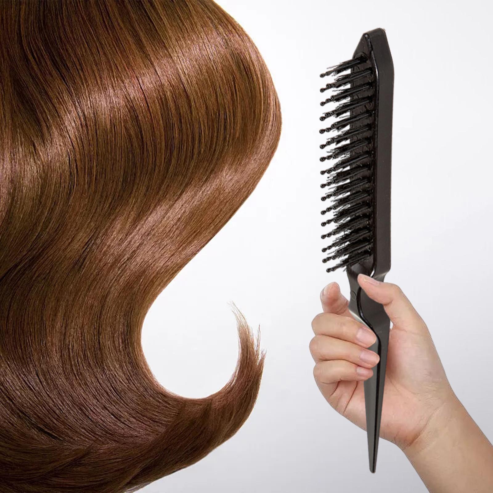 Teasing Hair Brush Hair Stylist Tool for Creating Volume Smoothing Hair Care black