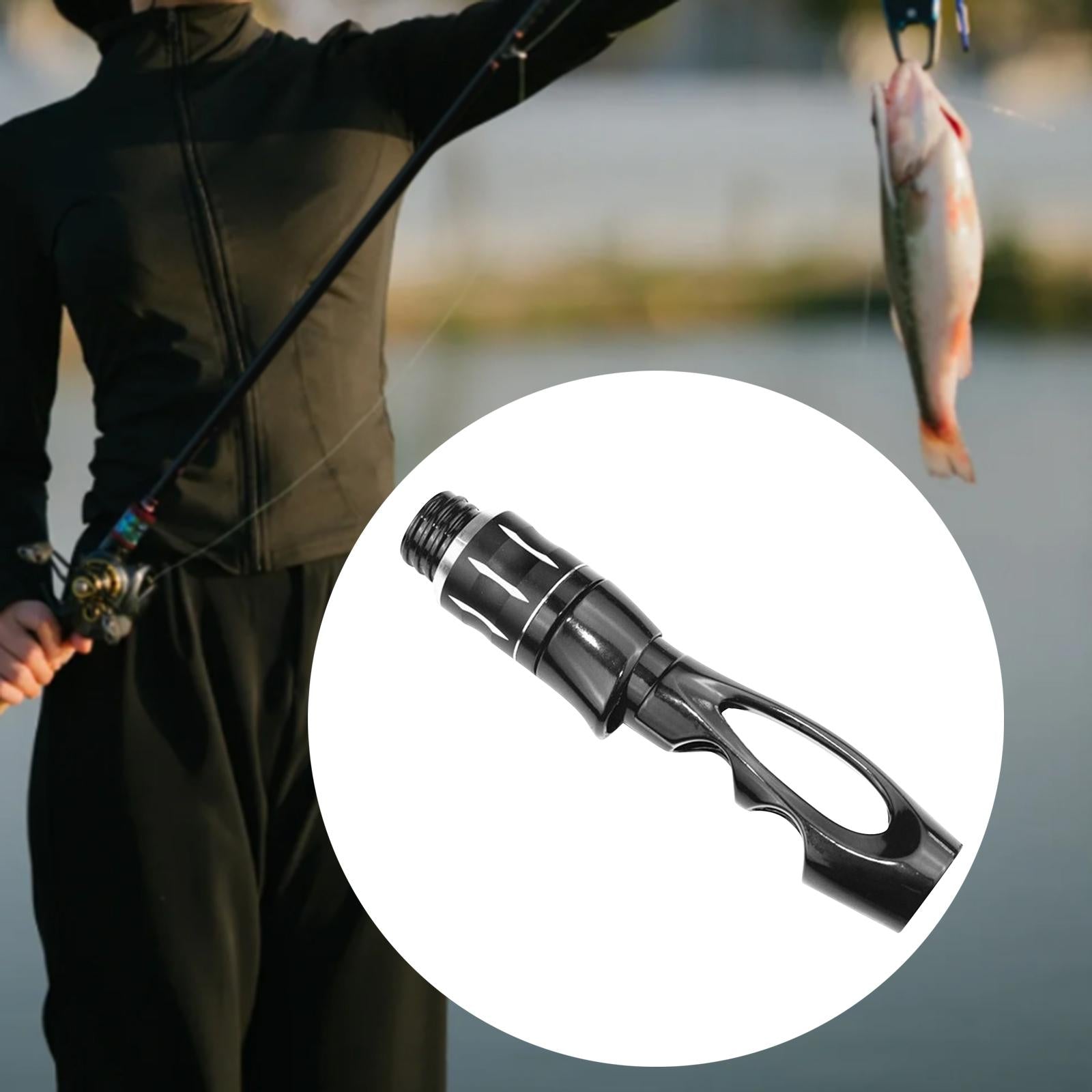 Fishing Rod Reel Seat Lightweight Parts Compact Portable Metal Durable Grips 12.7cm Length