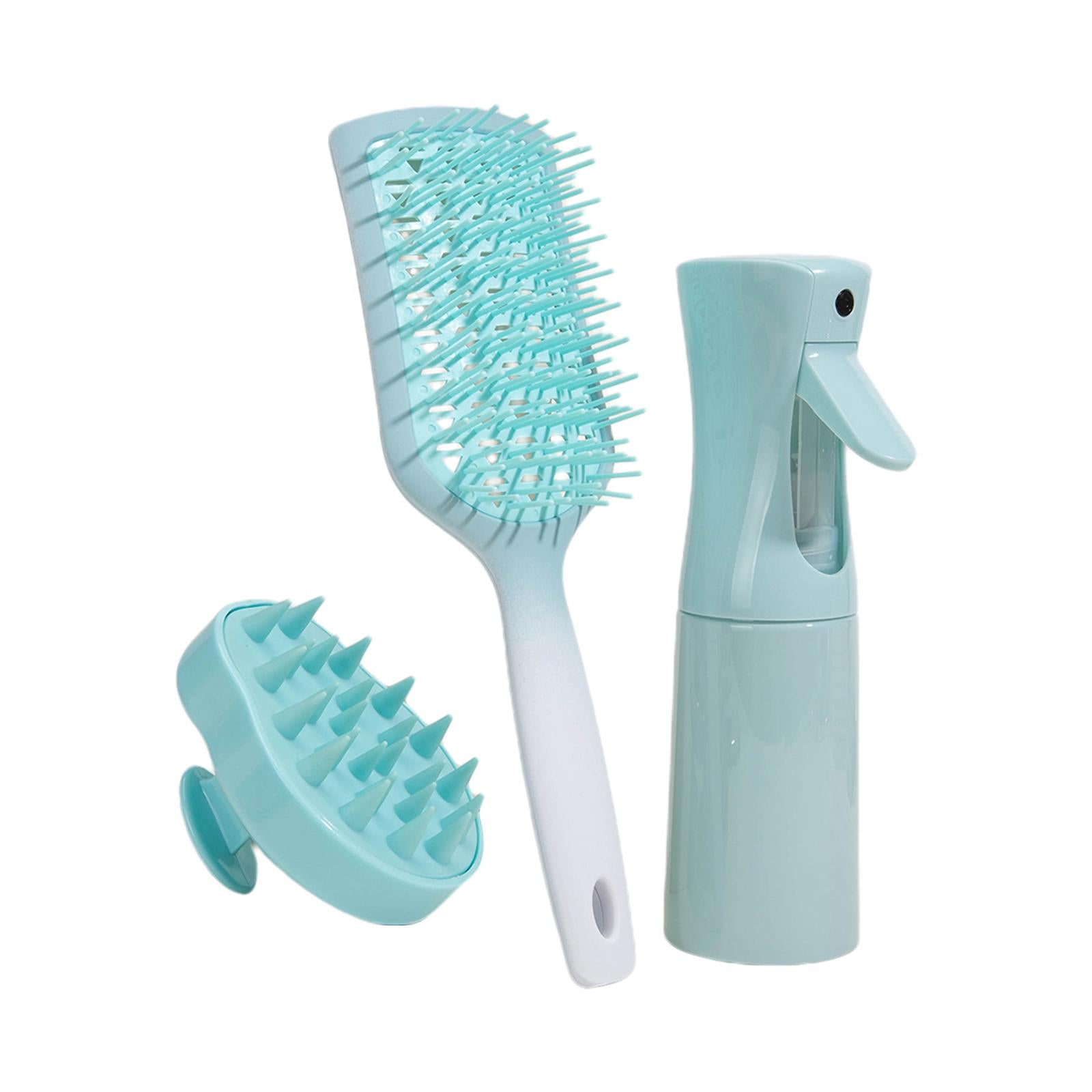 3x Hair Brush Set for Curly Hair Antitangle Wet and Dry Hair Detangler Brush